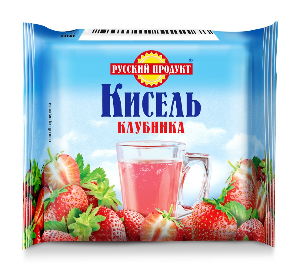 Изображение товара Кисель брикетированный РУССКИЙ ПРОДУКТ Клубничный, 190г