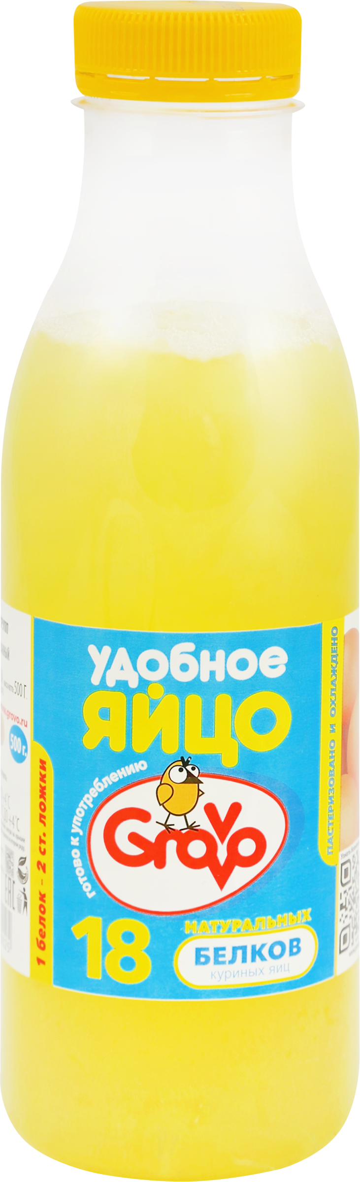 Изображение товара Пастеризованный яичный белок УДОБНОЕ ЯЙЦО 500г - безопасный и натуральный продукт для кулинарии