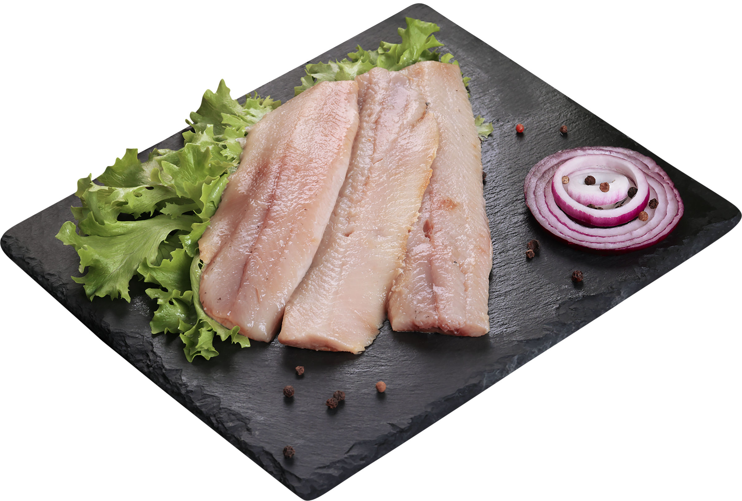 Изображение товара Сельдь Атлантическая малосоленая ЛЕНТА FRESH в солевой заливке, филе, 
весовая