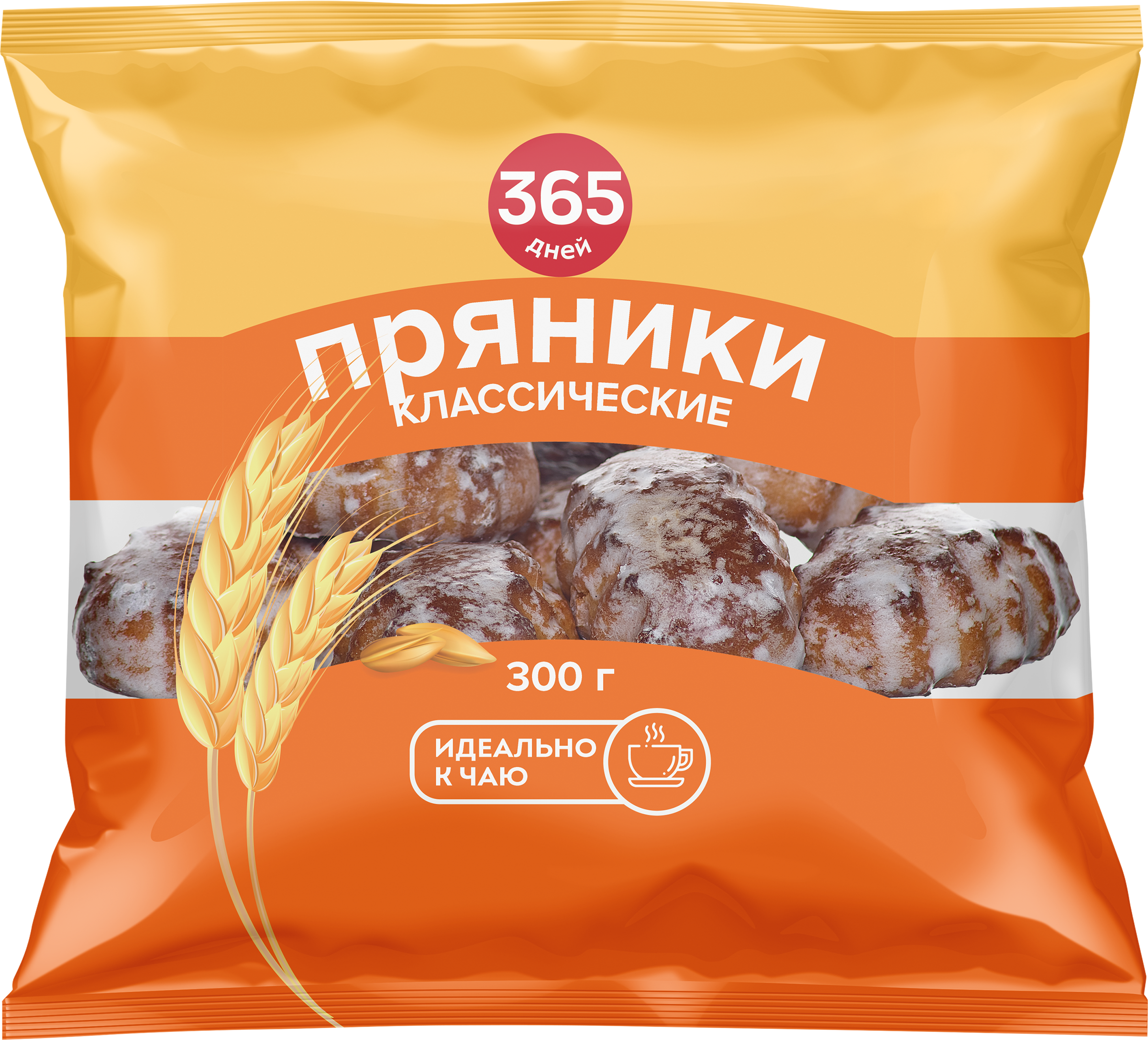 Изображение товара Пряники заварные 365 ДНЕЙ Классические глазированные, 300г