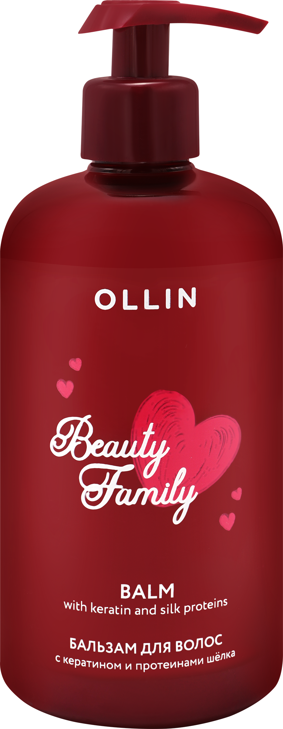 Изображение товара Бальзам для волос OLLIN Beauty family с кератином и протеинами шелка, 500мл