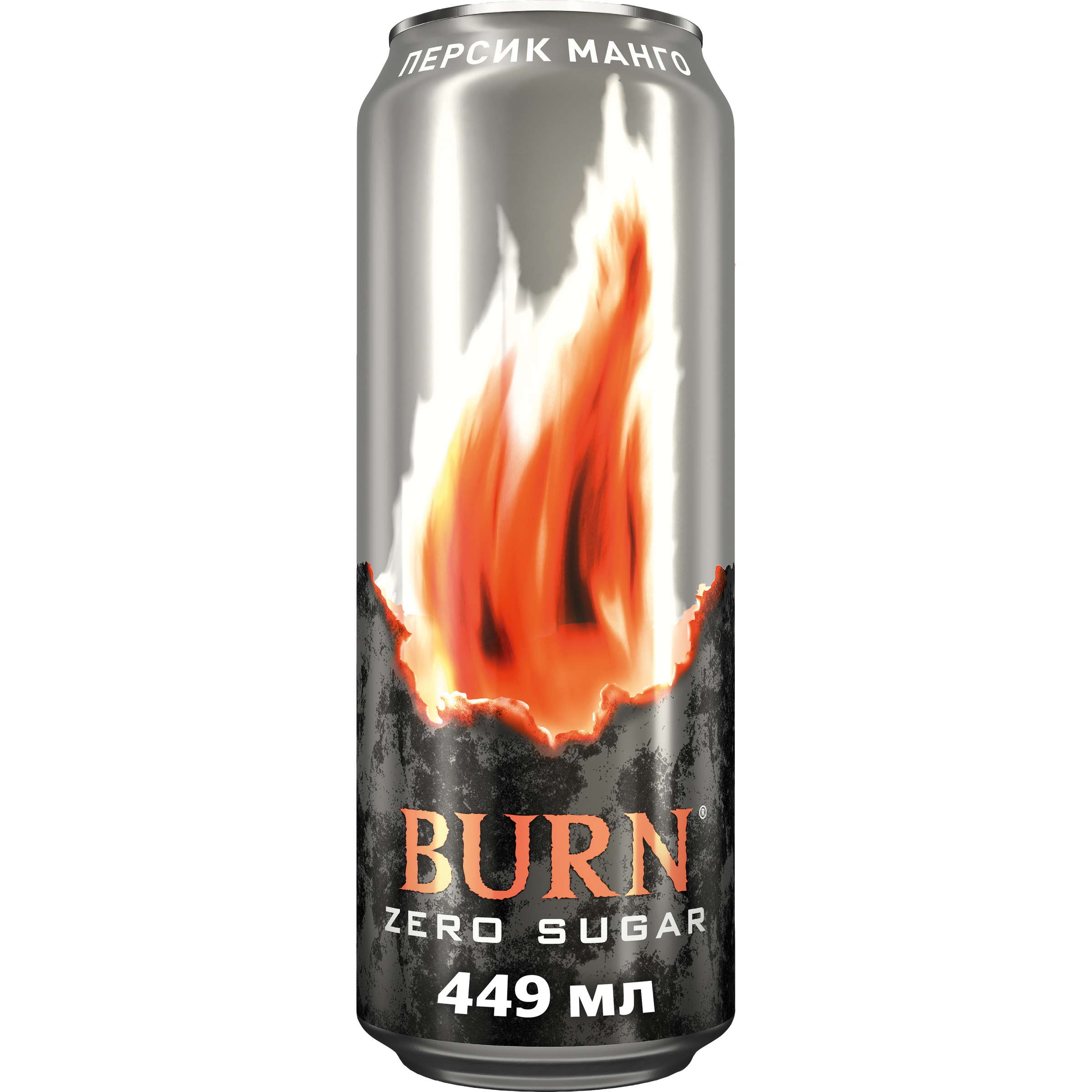 Изображение товара Энергетический напиток BURN Zero Персик и Манго 0.449л без сахара