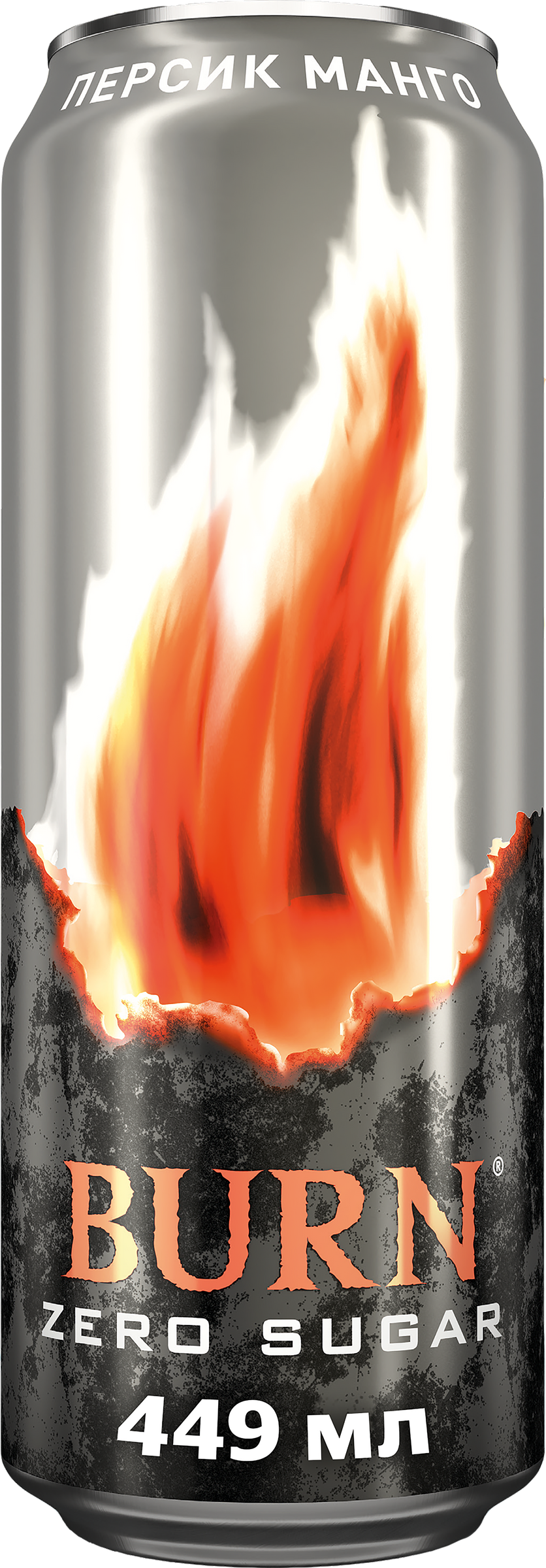 Изображение товара Энергетический напиток BURN Zero Персик и Манго 0.449л без сахара