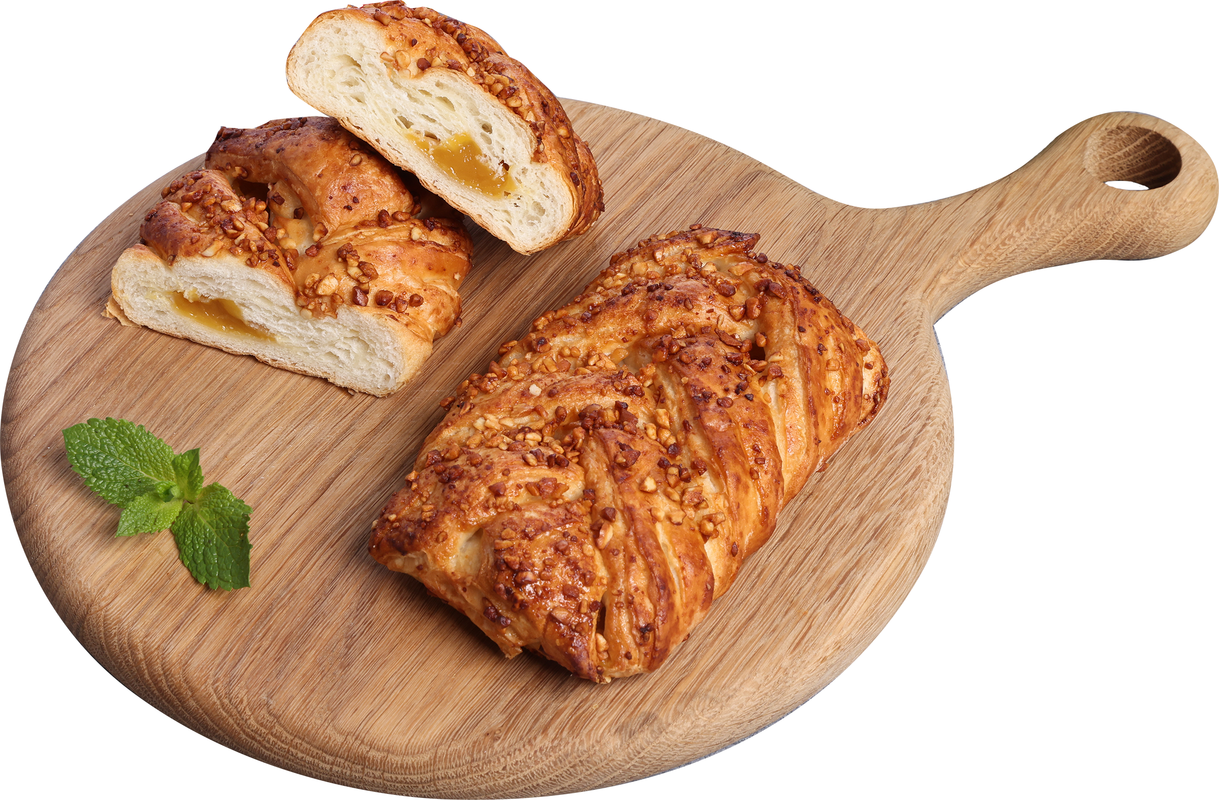 Изображение товара Слойка ЛЕНТА FRESH Соленая карамель 75г мягкое лепешка с начинкой
