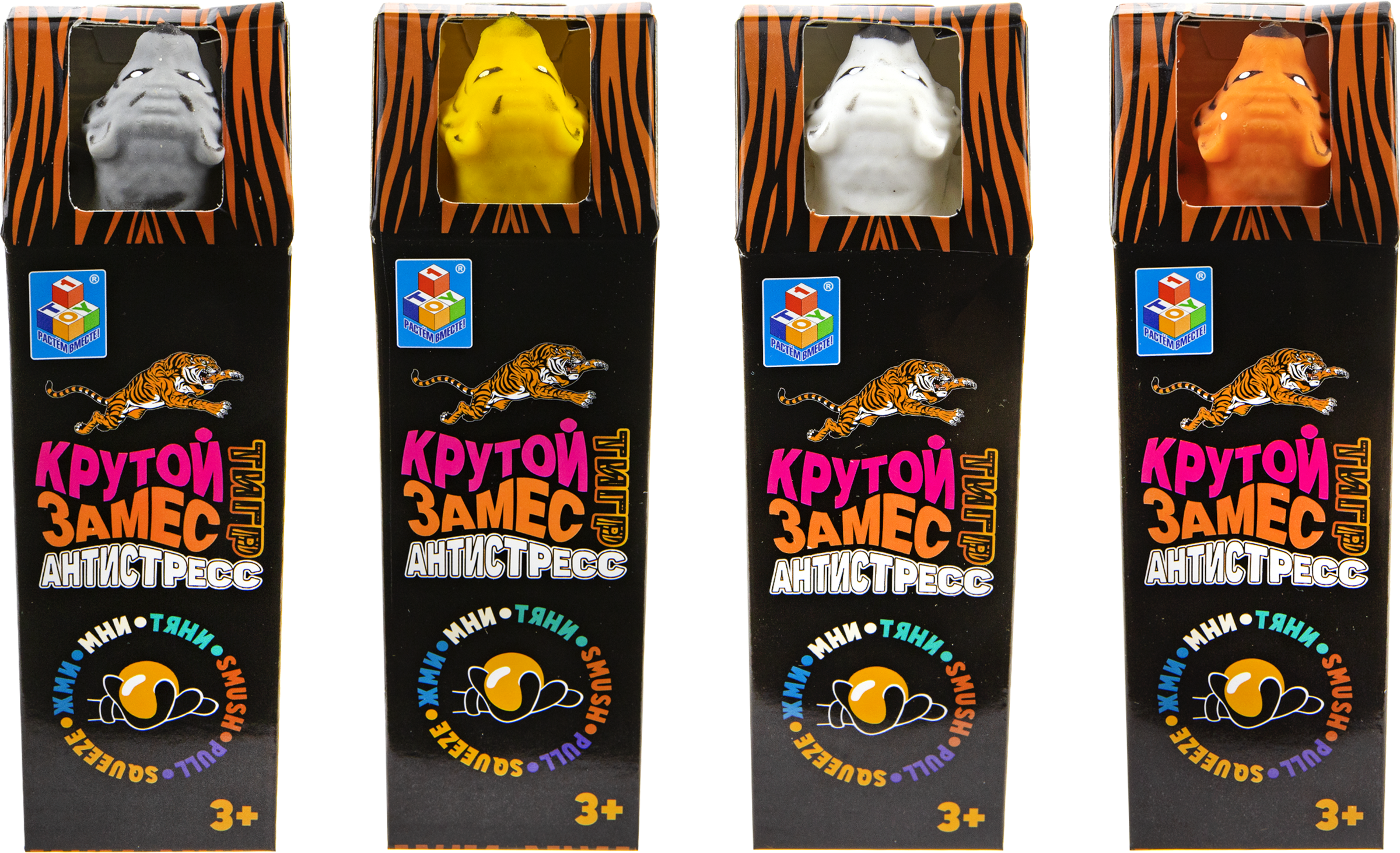 Изображение товара Игрушка 1TOY Крутой замес Тигр/ Рептилии, 15см, в ассортименте