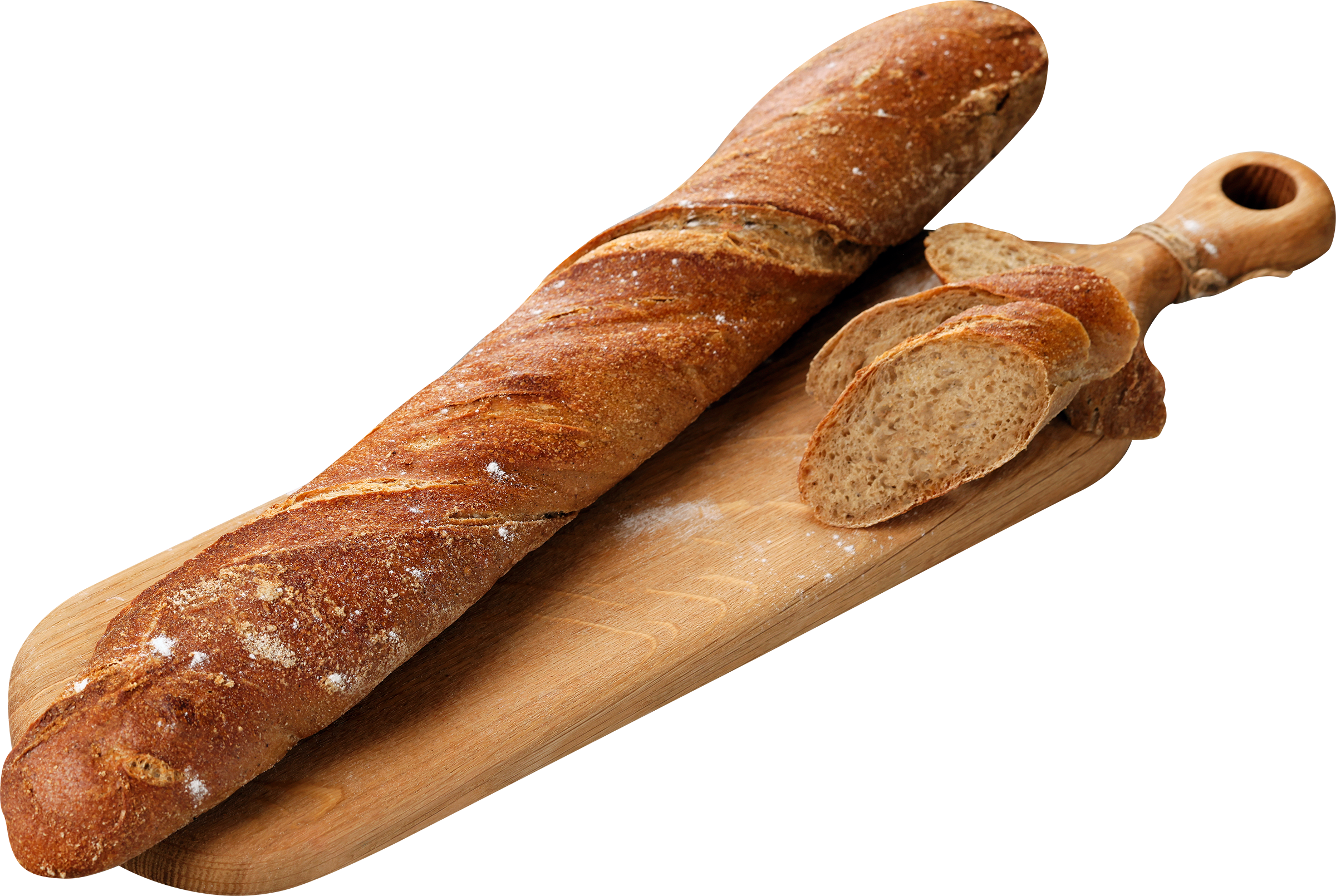 Изображение товара Ржано-пшеничный багет ЛЕНТА FRESH Деревенский 300г натуральный хлеб