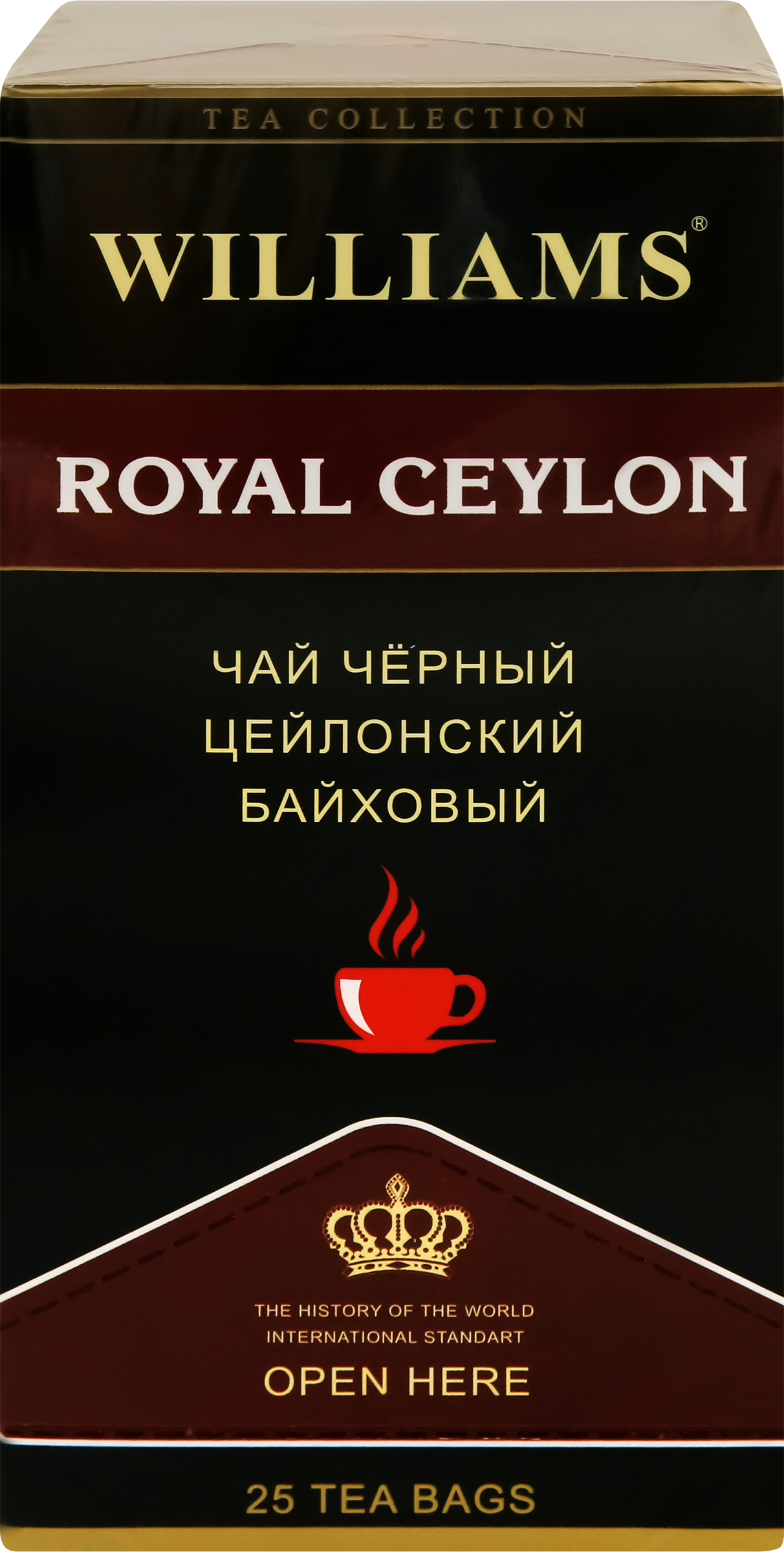 Изображение товара Чай черный WILLIAMS Royal Ceylon 25 пакетов высокое качество насыщенный вкус
