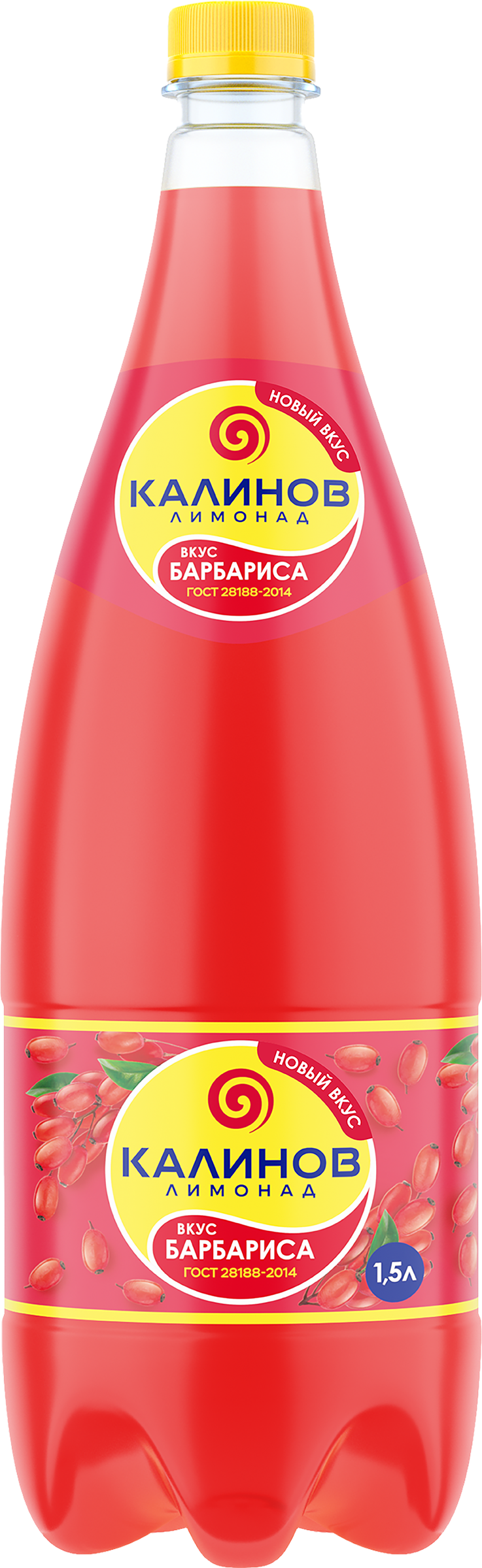 Изображение товара Напиток КАЛИНОВ Лимонад Барбарис газированный, 1.5л