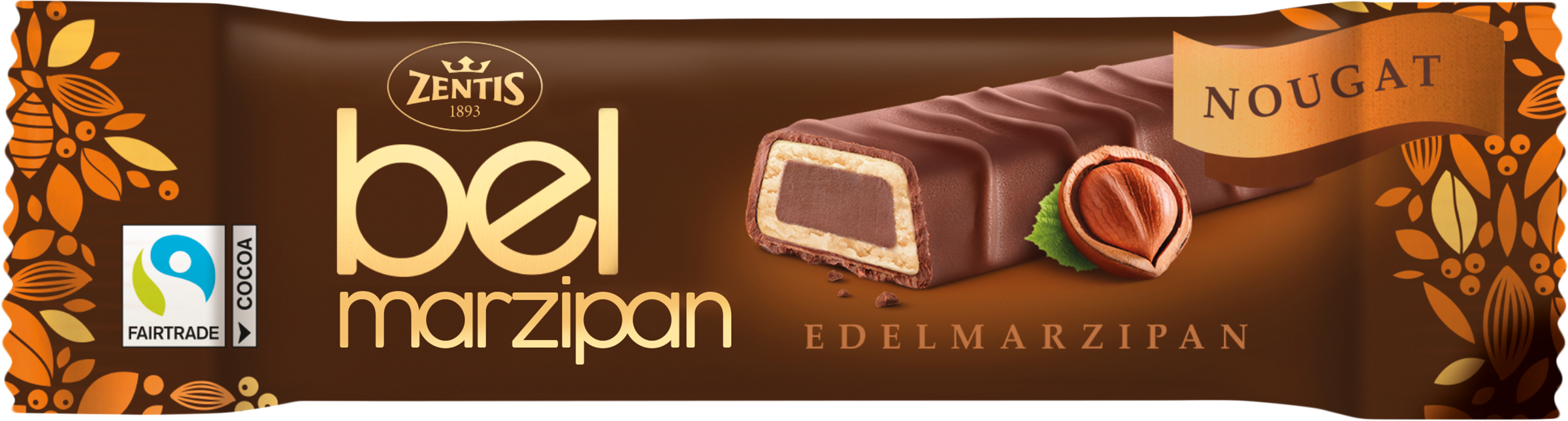 Изображение товара Батончик марципановый ZENTIS Belmarzipan nougat 40г