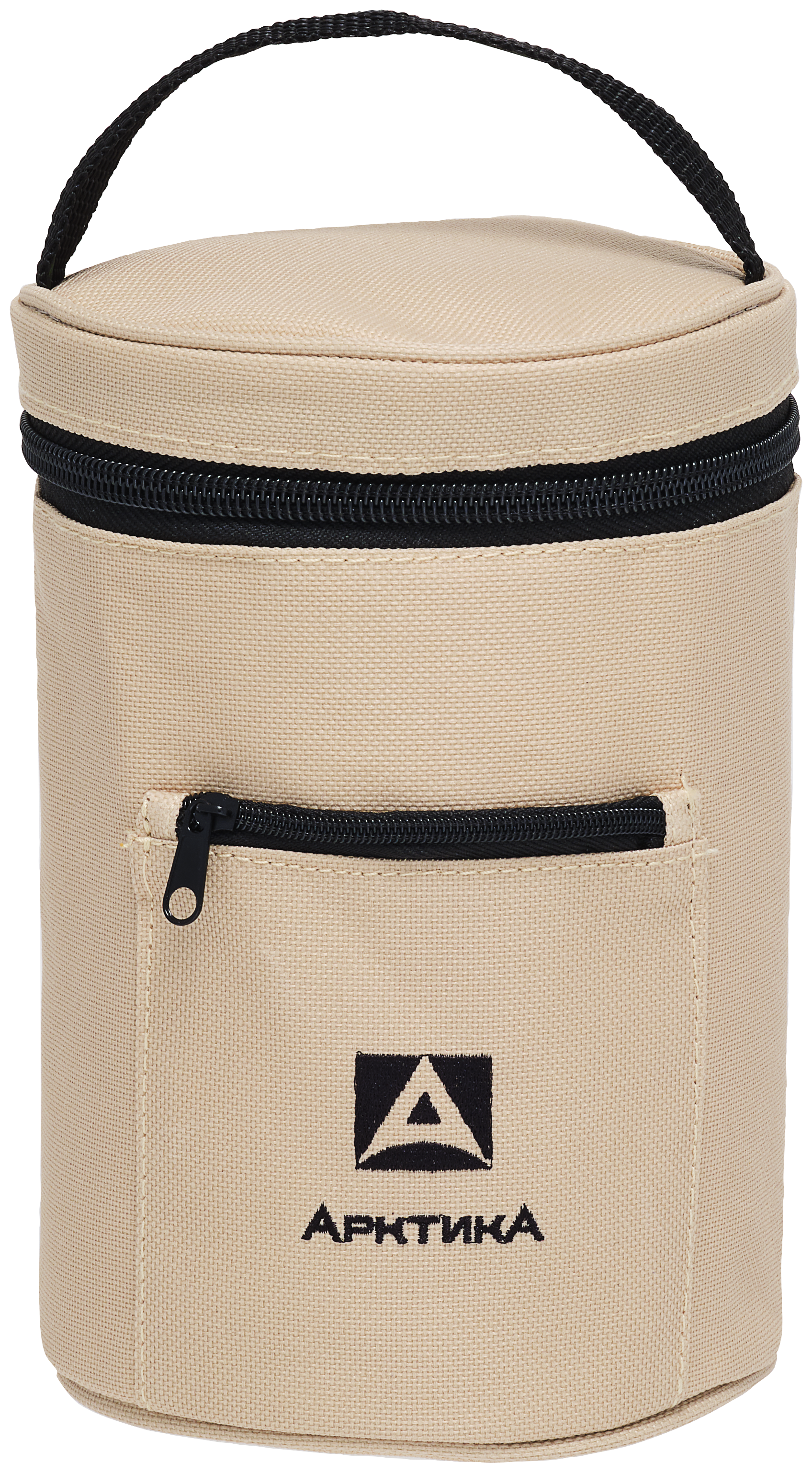 Изображение товара Термос вакуумный АРКТИКА 750мл с широким горлом и чехлом, серебристый