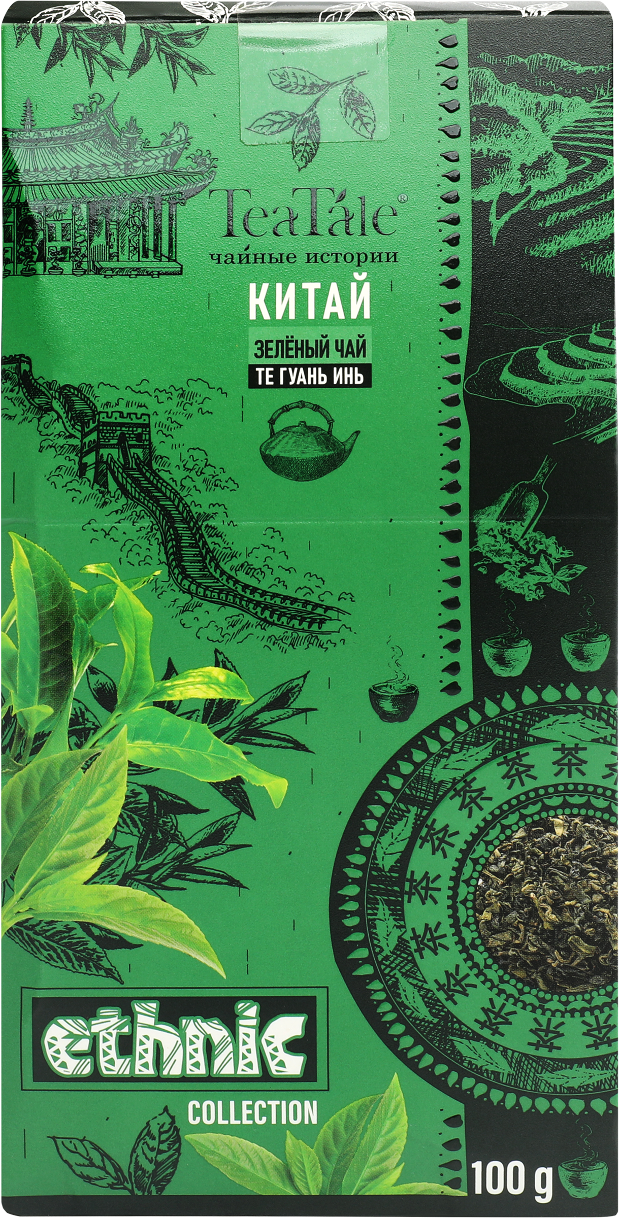 Изображение товара Чай зеленый TEATALE TeaTale китайский, листовой, 100г