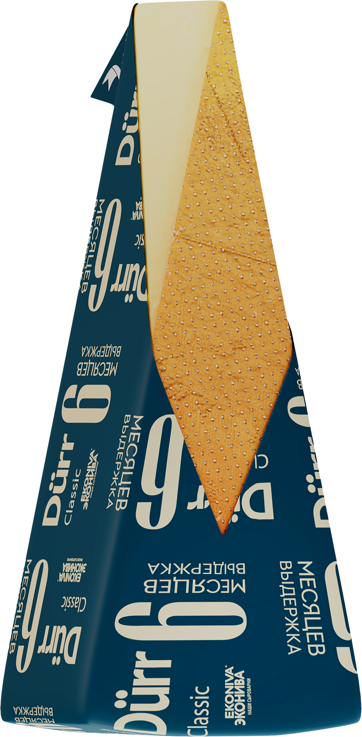 Изображение товара Твердый сыр ЭКОНИВА Dürr Classic 6 месяцев 50% жирности натуральный