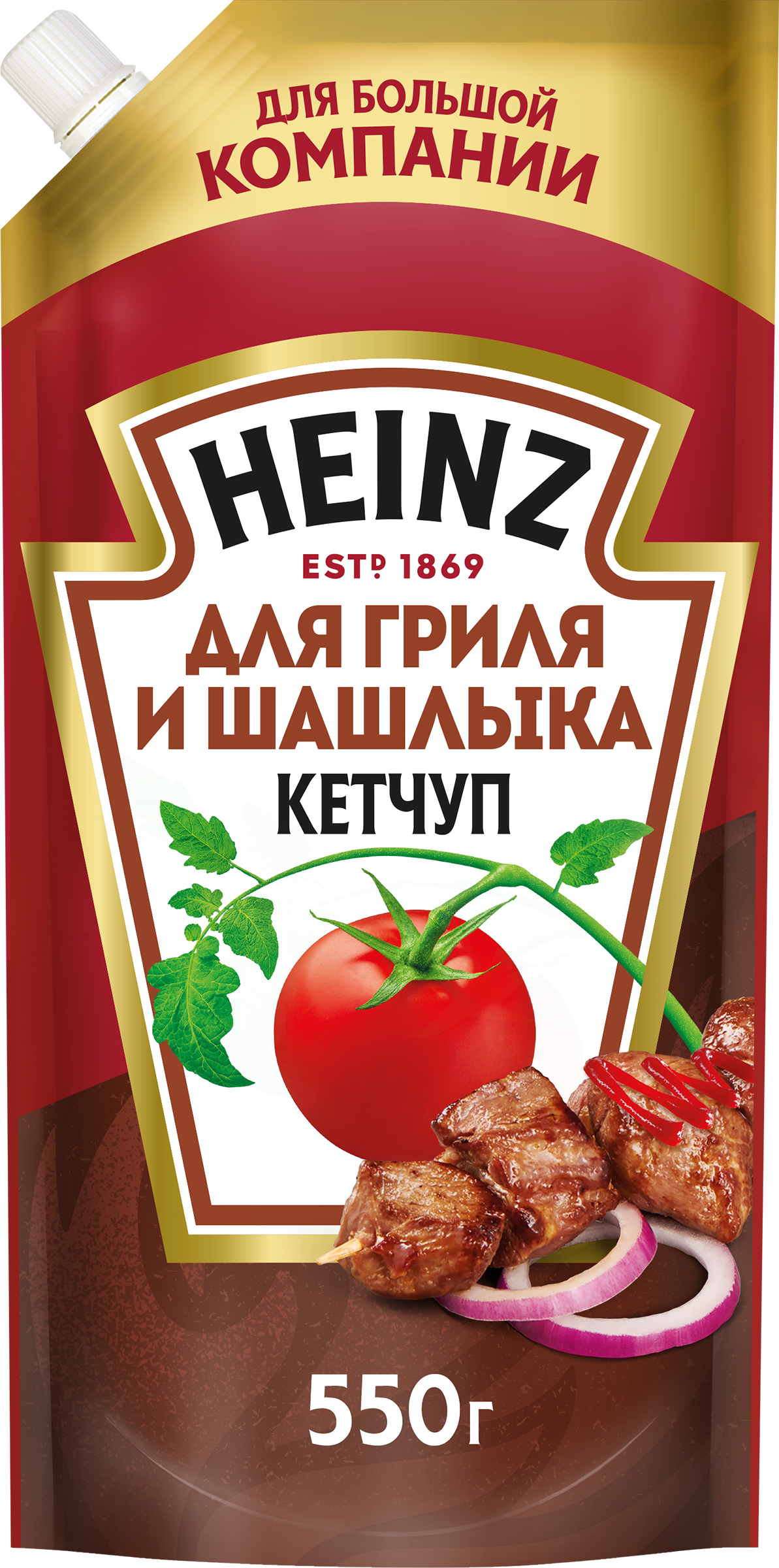 Изображение товара Кетчуп HEINZ Гриль и Шашлык 550г натуральный соус к мясу барбекю