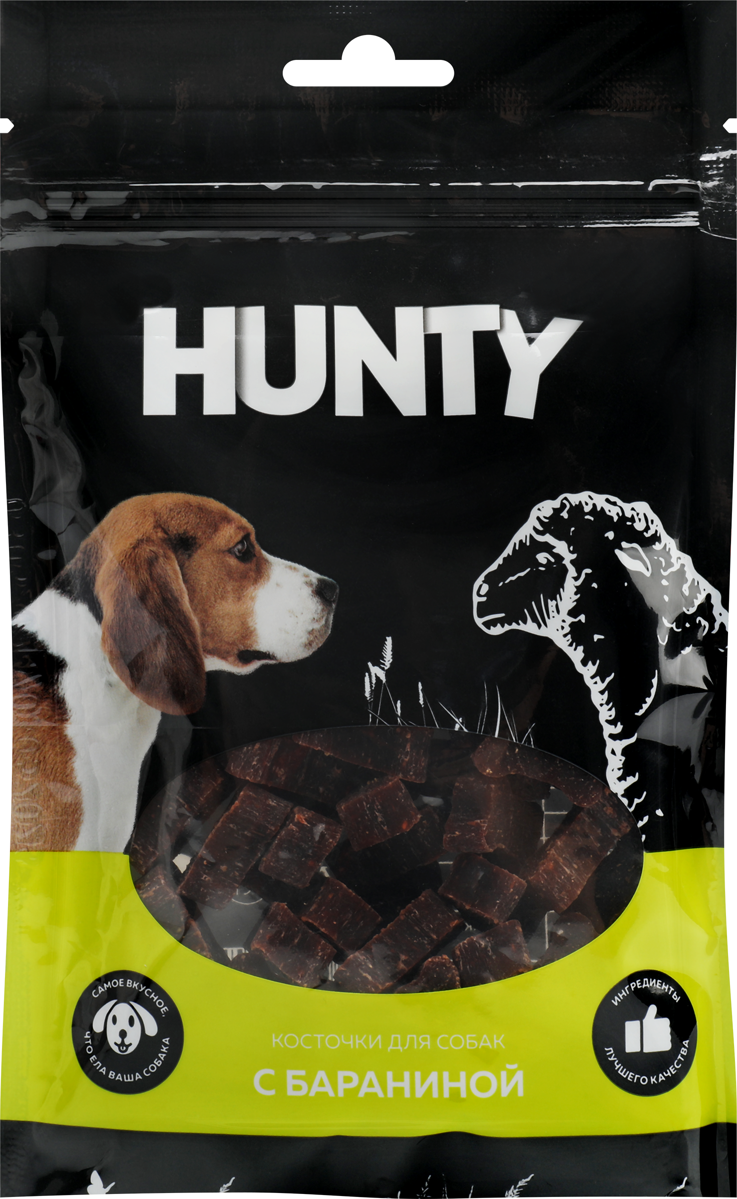 Изображение товара Лакомство для собак HUNTY Косточки мясные с бараниной, 70г натуральное угощение