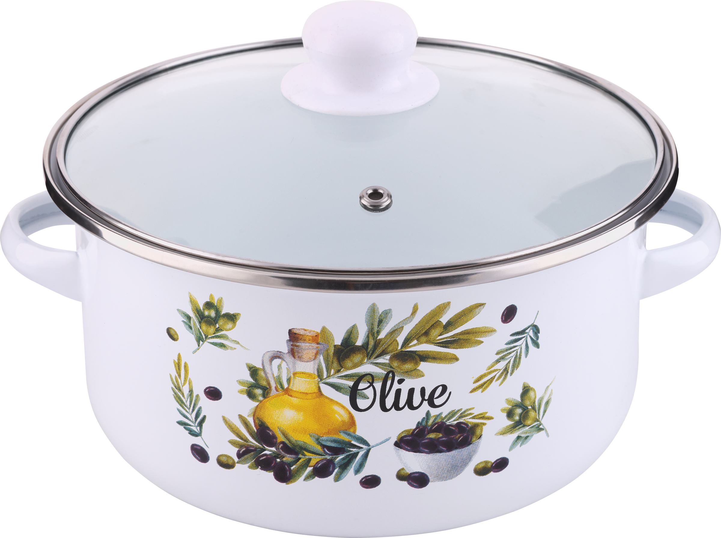 Изображение товара Кастрюля HOMECLUB Enamel, деколь, в ассортименте, 2.7л