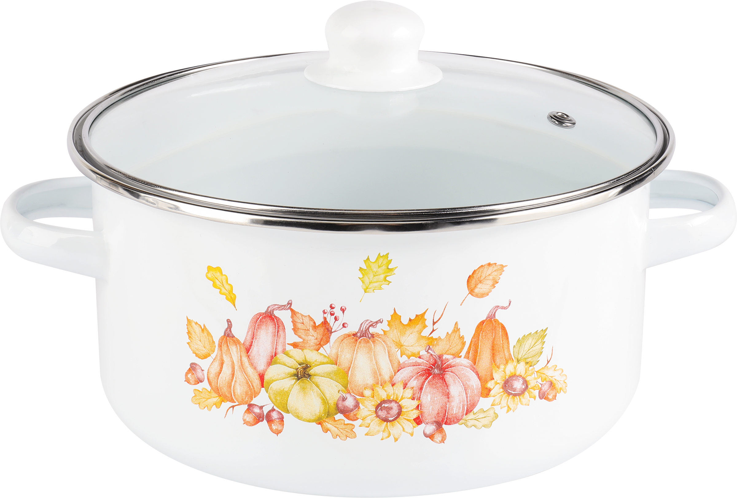 Изображение товара Кастрюля HOMECLUB Enamel, деколь, в ассортименте, 3.7л