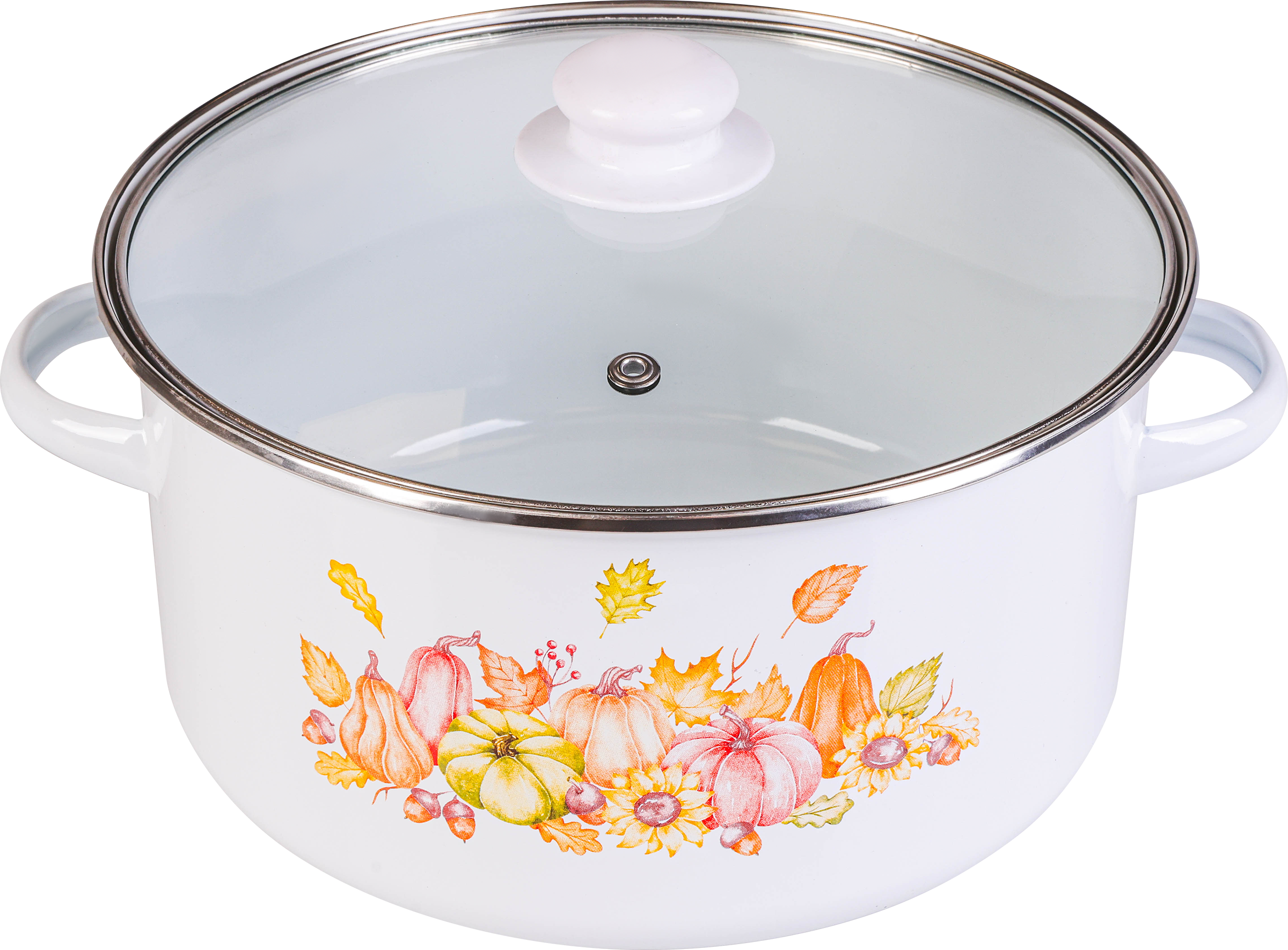 Изображение товара Кастрюля HOMECLUB Enamel 4.8л с деколью для всех плит, Китай