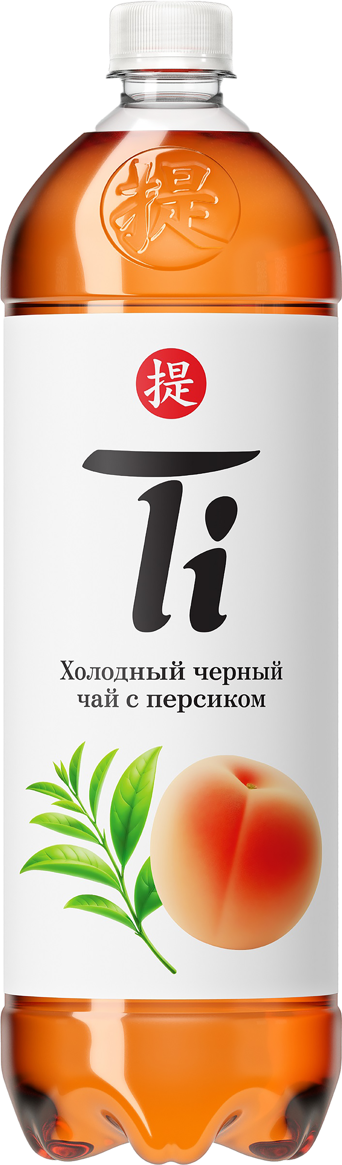 Изображение товара Холодный черный чай со вкусом персика TI 1.25л без газов