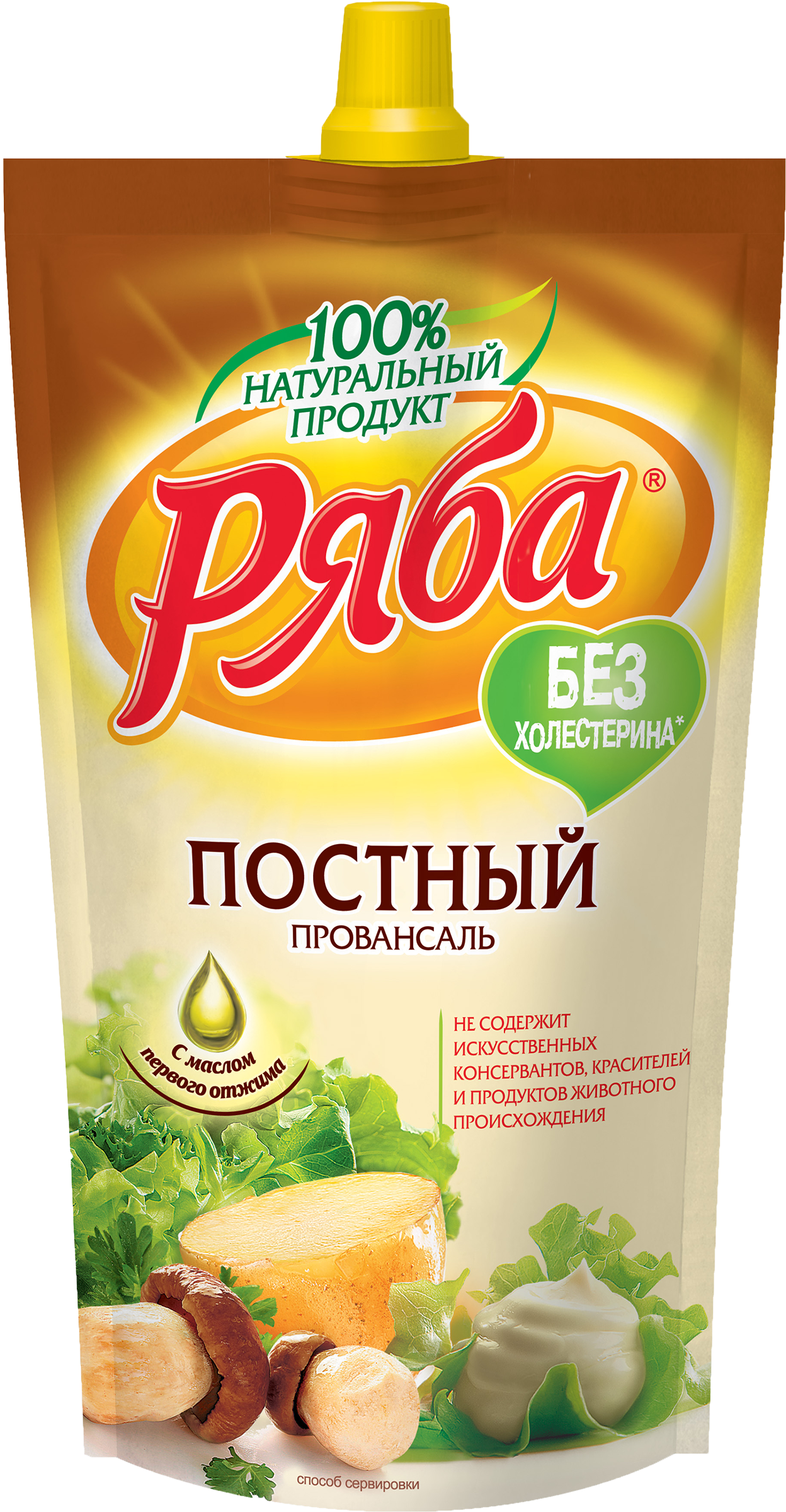 Изображение товара Соус майонезный РЯБА Постный Провансаль 50% 372г натуральный