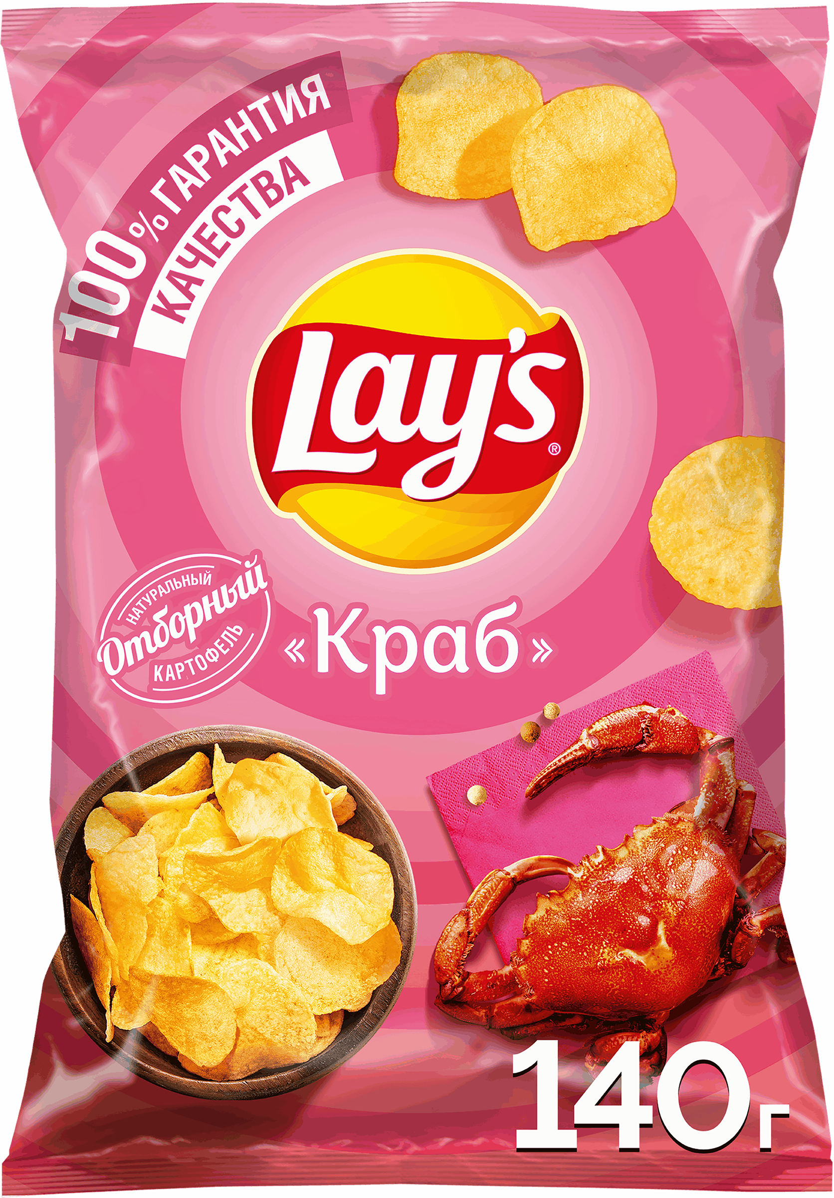Изображение товара Чипсы картофельные LAY'S Краб, 140г