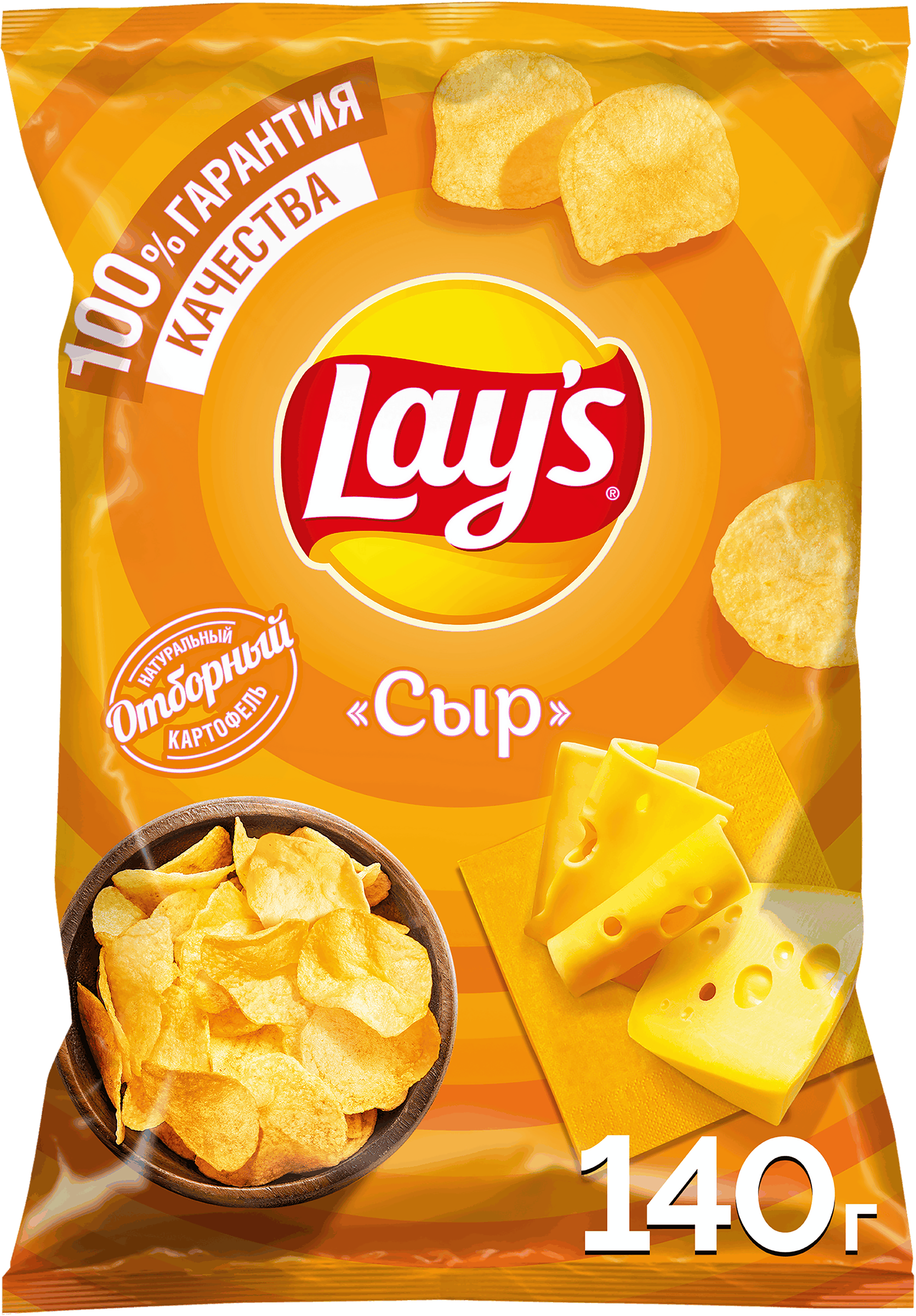 Изображение товара Чипсы картофельные LAY'S Сыр, 140г