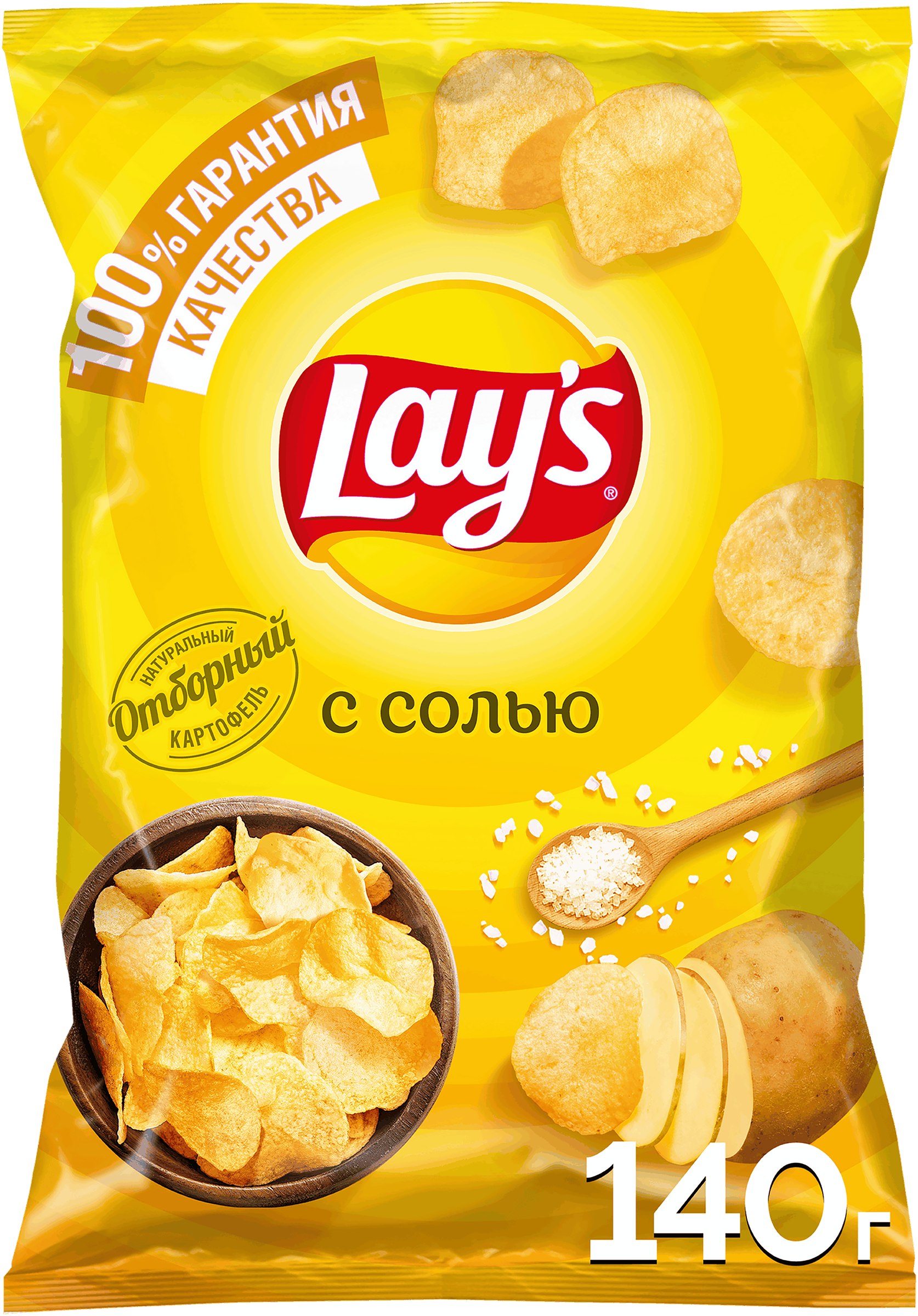 Изображение товара Чипсы картофельные LAY'S Натуральные, 140г
