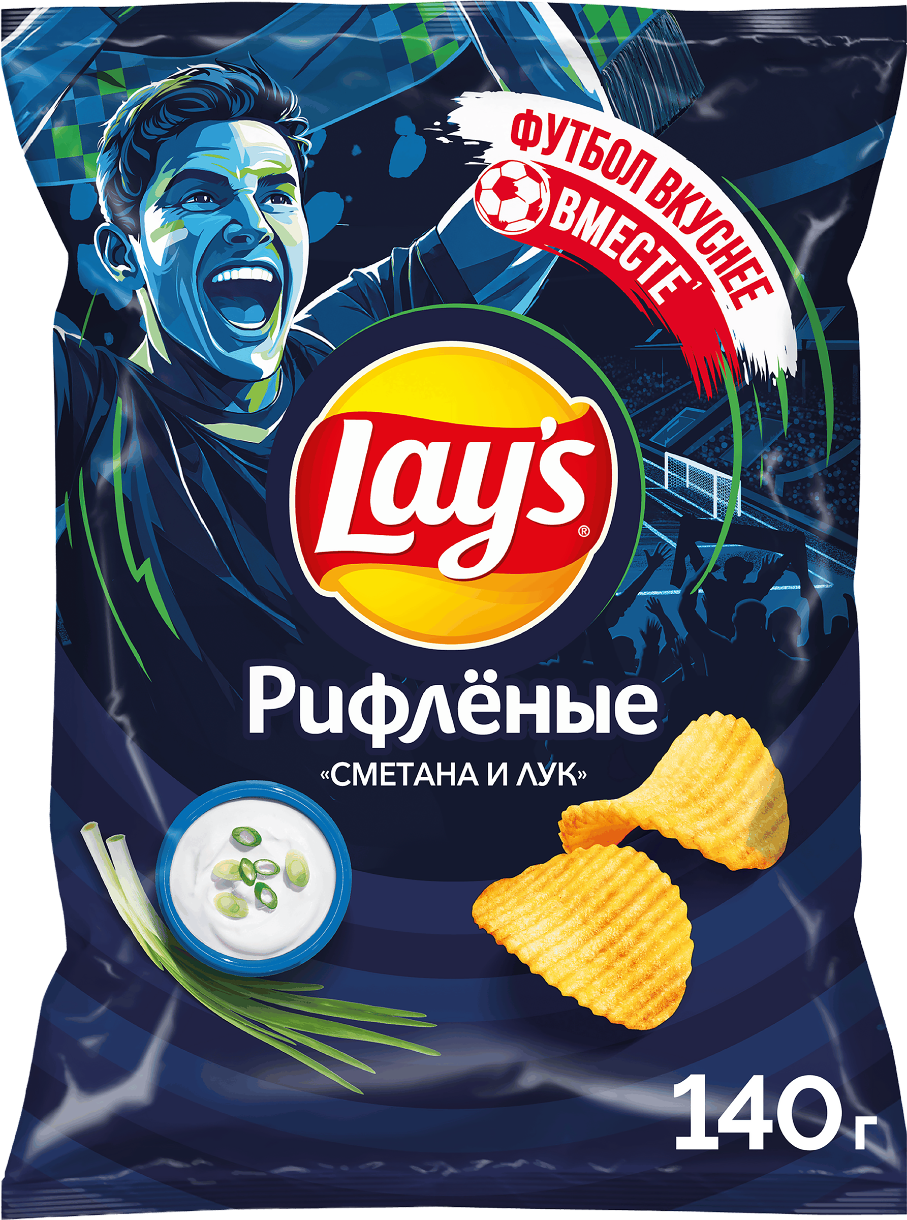 Изображение товара Чипсы картофельные LAY'S Сметана и лук 140г