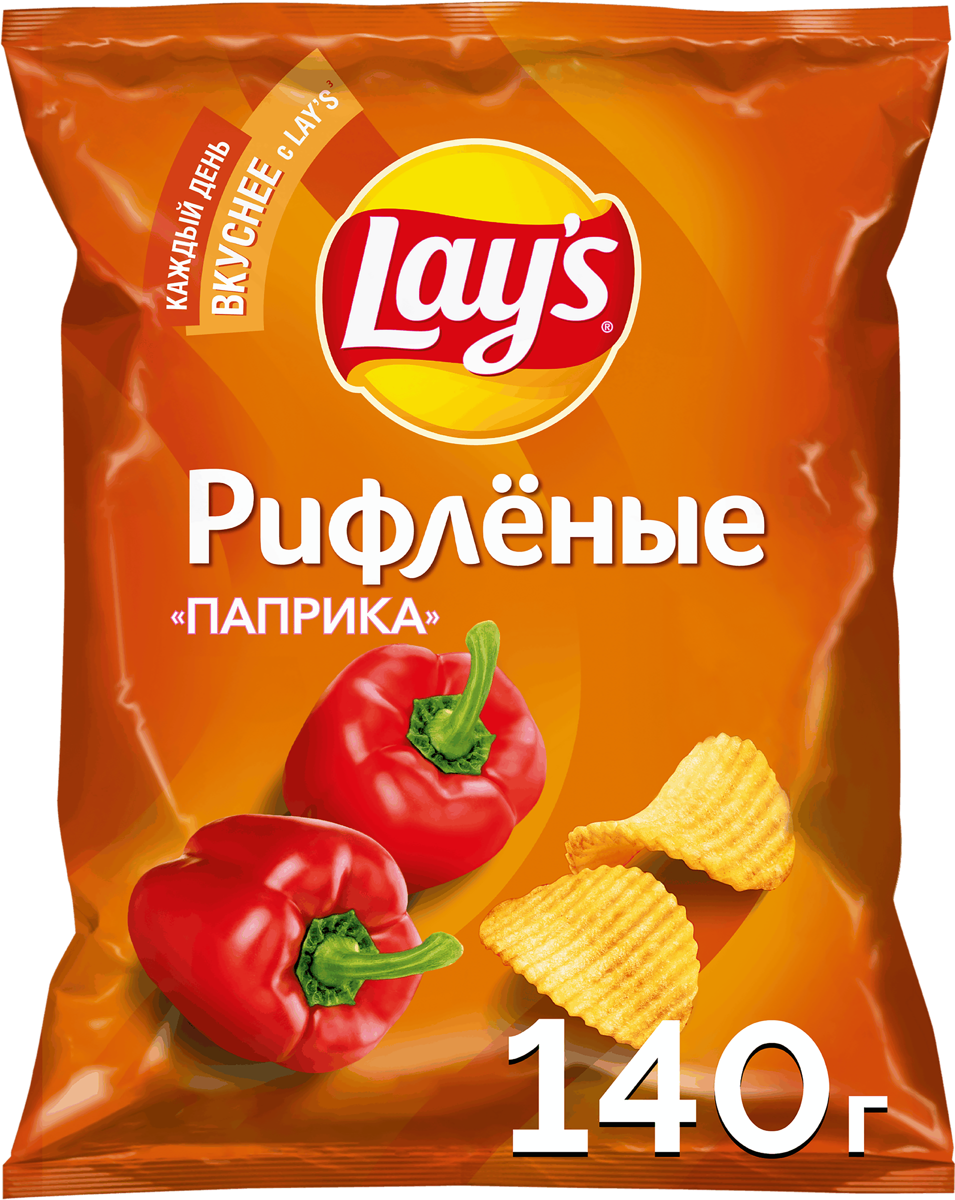 Изображение товара Чипсы картофельные LAY'S Рифленые Паприка, 140г