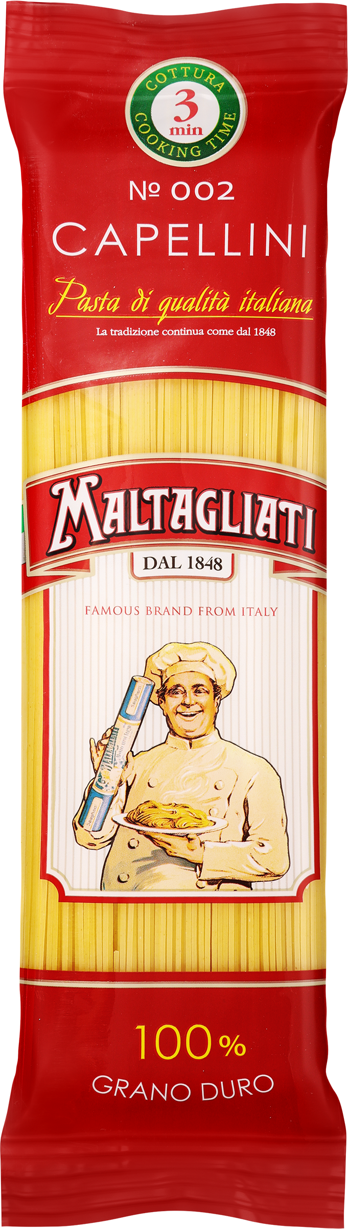 Изображение товара Макароны MALTAGLIATI Capellini № 002, 450г