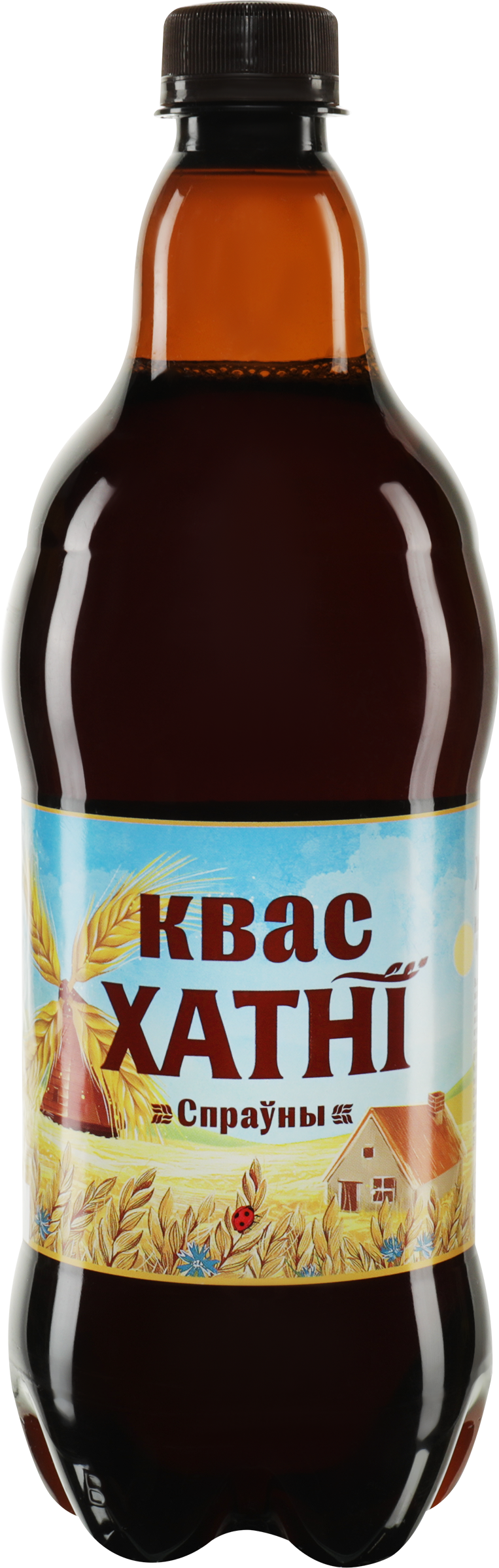 Изображение товара Квас ХАТНI Спрауны фильтрованный пастеризованный газированный, 0.9л