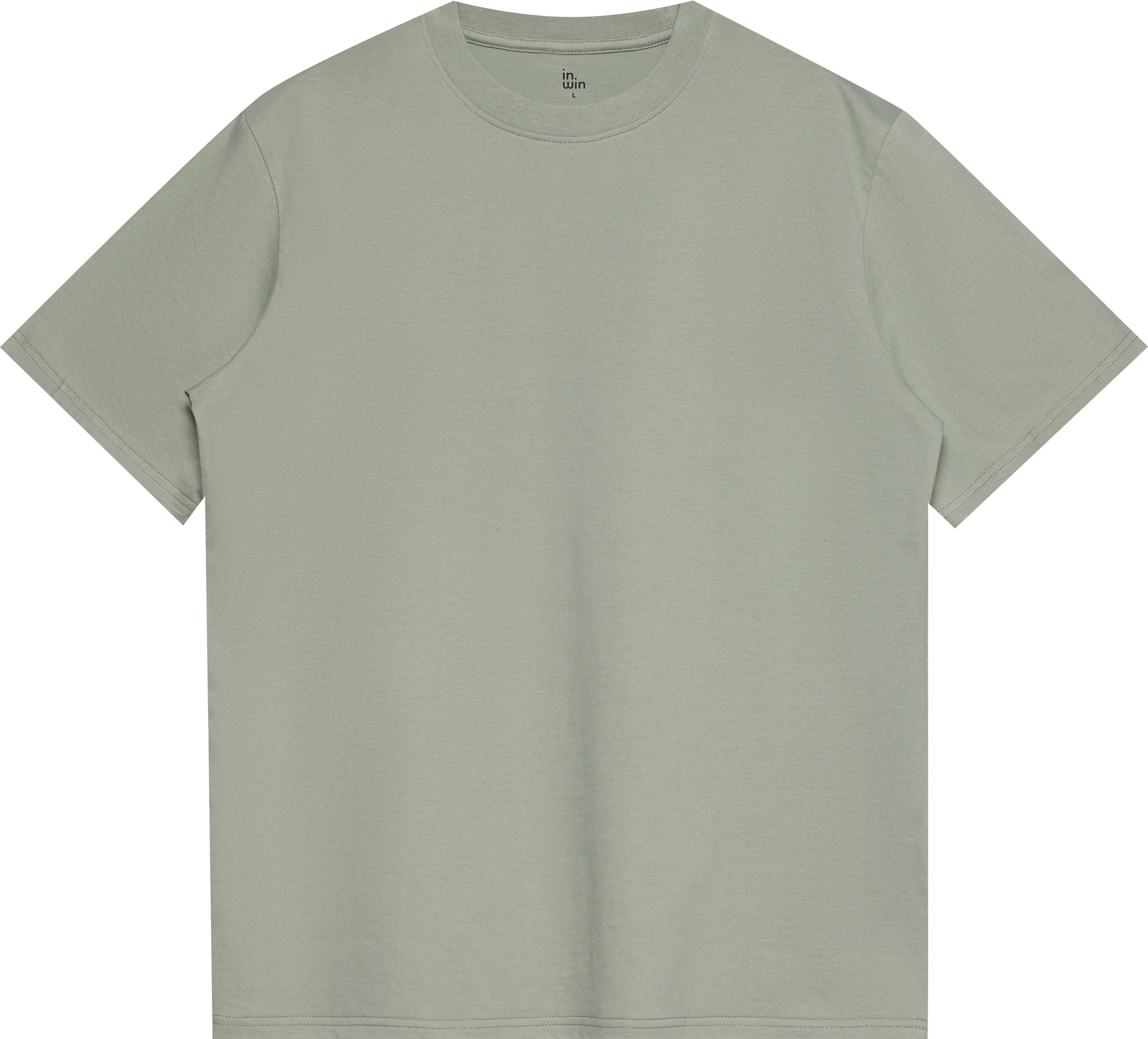 Изображение товара Футболка INWIN фиолетовая и оливковая, короткий рукав, хлопок, размер 42-56