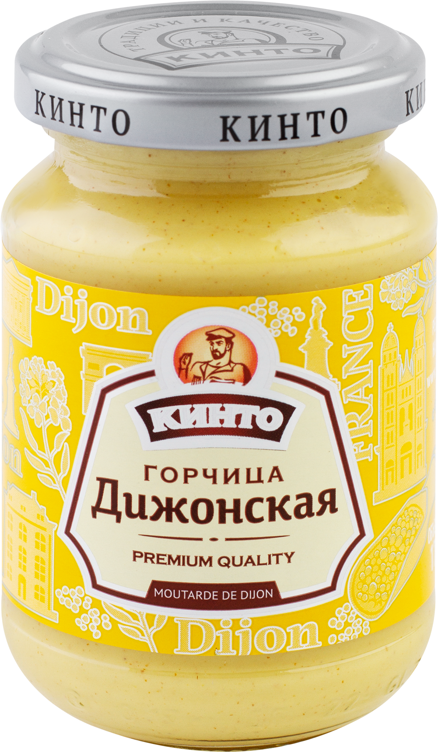 Изображение товара Горчица КИНТО Дижонская острая, 170мл