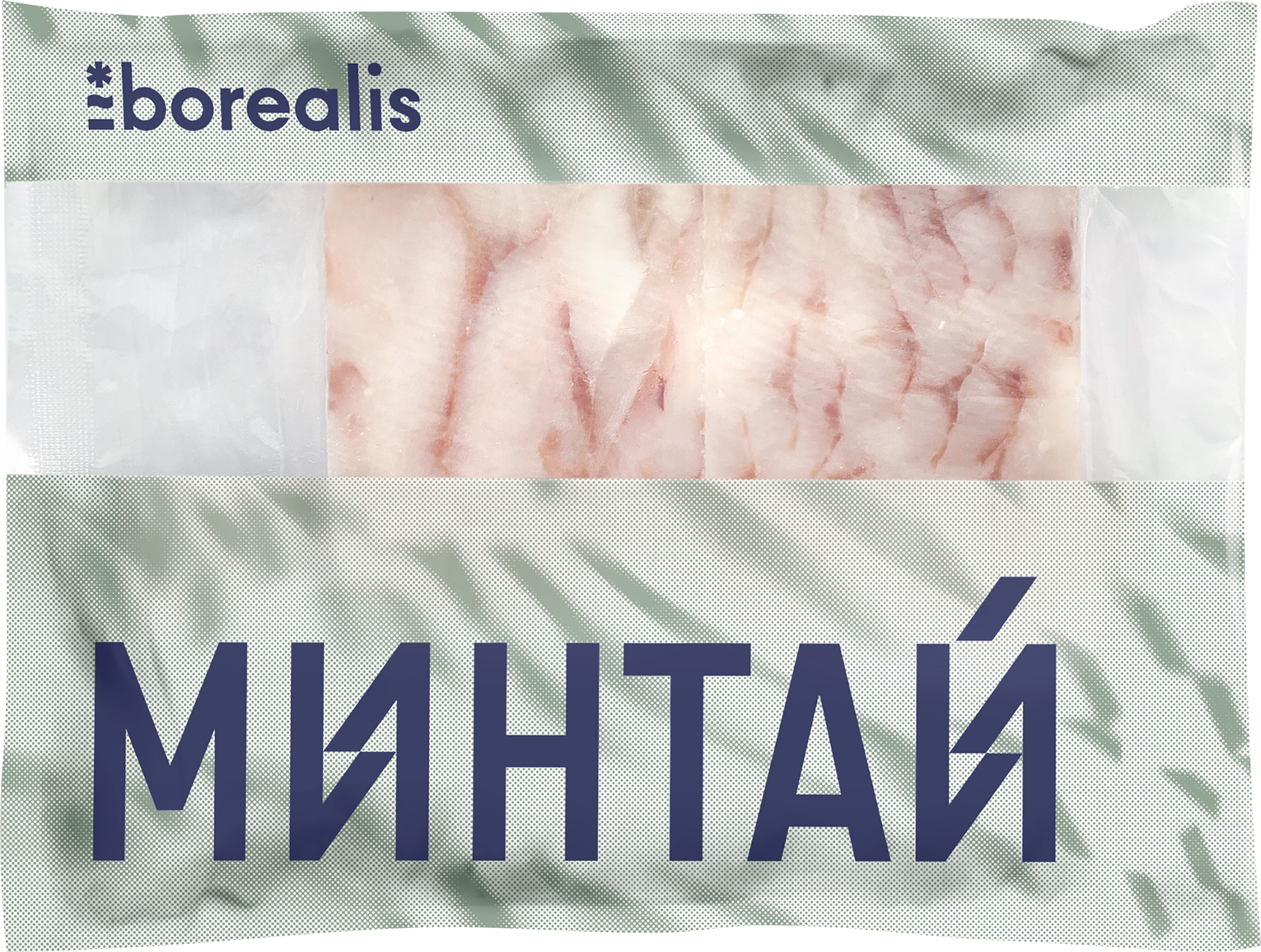 Изображение товара Минтай Тихоокеанский замороженный BOREALIS филе без кожи, 300г