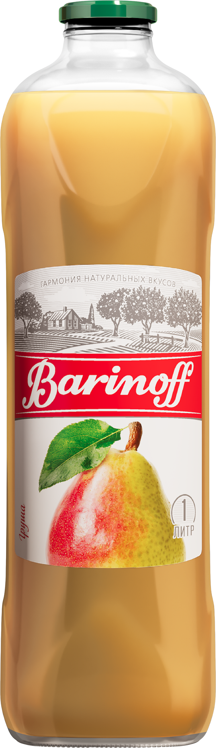 Изображение товара Сок баринов грушевый с мякотью 1л натуральный освежающий продукт
