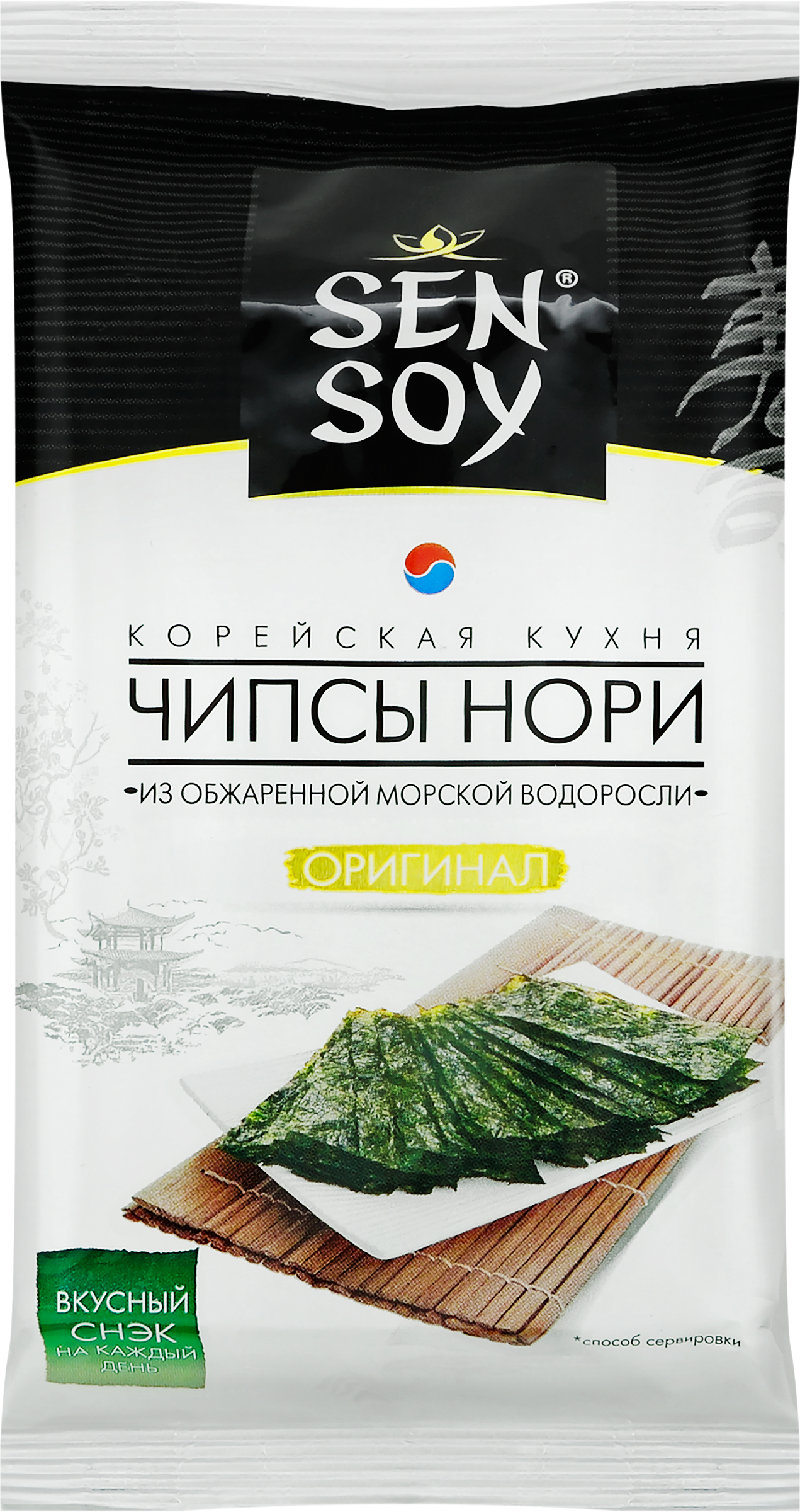 Изображение товара Чипсы нори SEN SOY Original, из морской водоросли Порфира, 4,5г