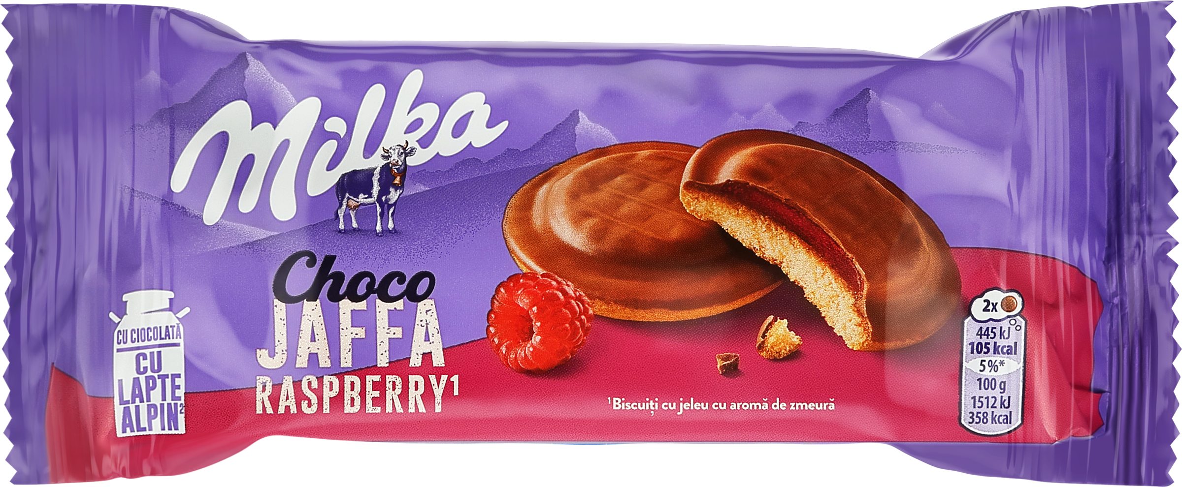 Изображение товара Печенье MILKA с малиновым желе 147г вкусное сладкое лакомство