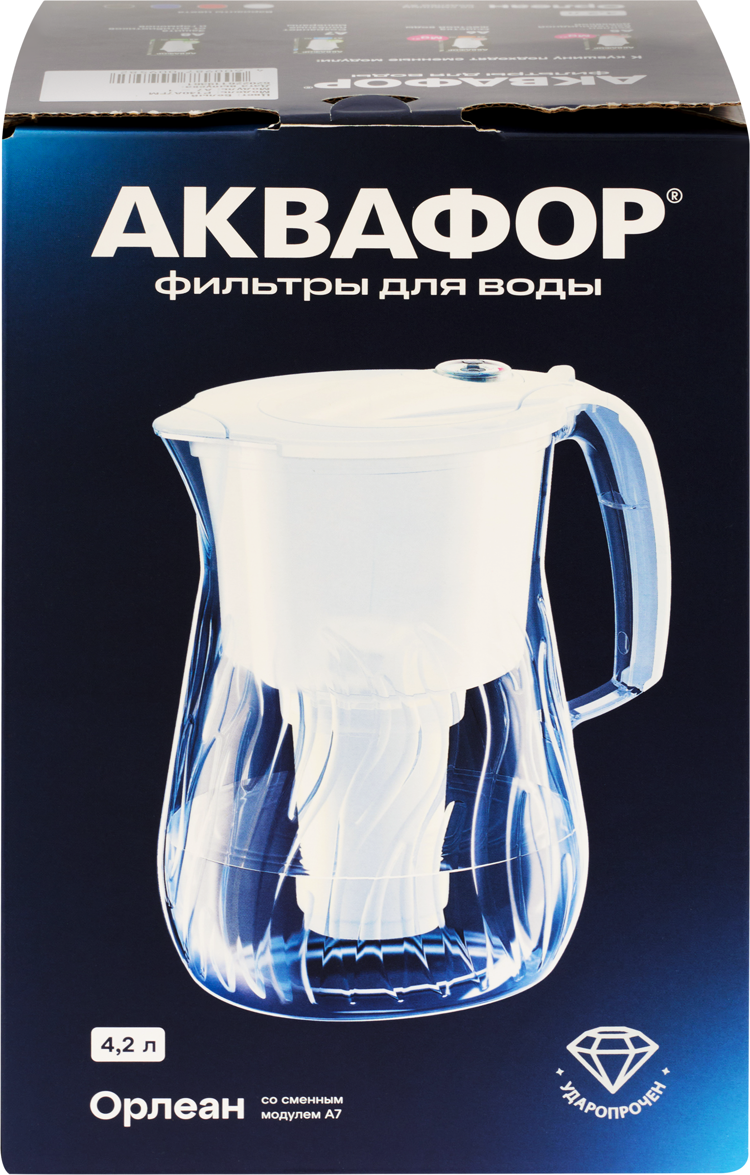 Изображение товара Водоочиститель-кувшин АКВАФОР Орлеан 4.2л для фильтрации воды