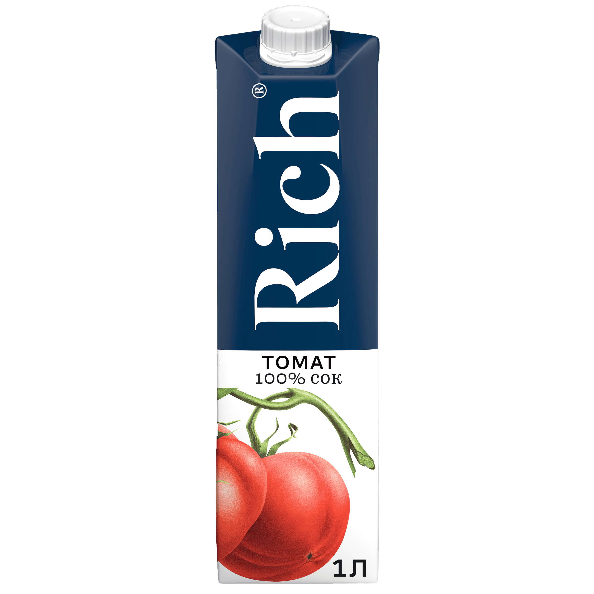 Изображение товара Сок RICH Томат с солью 1л натурален, пикантный вкус натуральный