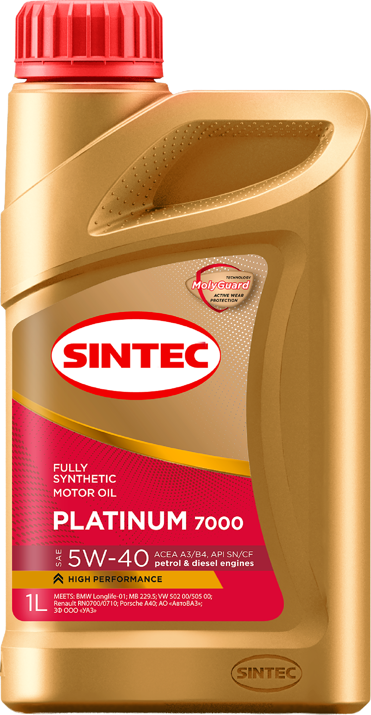 Изображение товара Масло моторное SINTEC Platinum 7000 5W-40 синтетическое 1л
