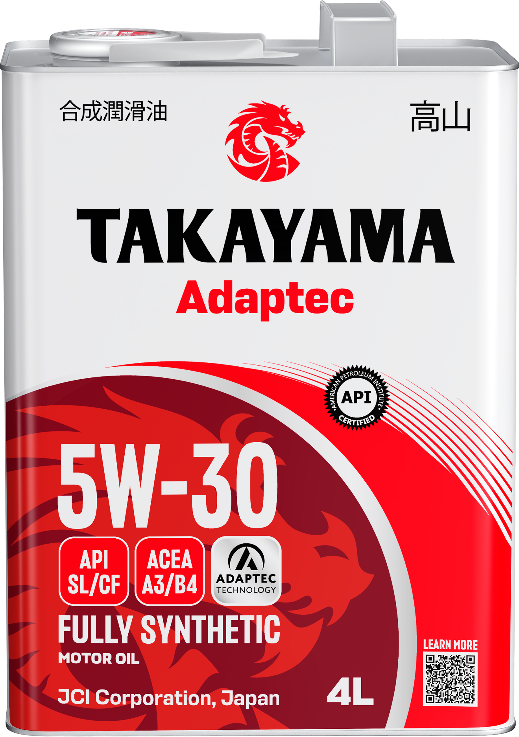 Изображение товара Масло моторное TAKAYAMA синтетическое SAE 5W-30, 4л