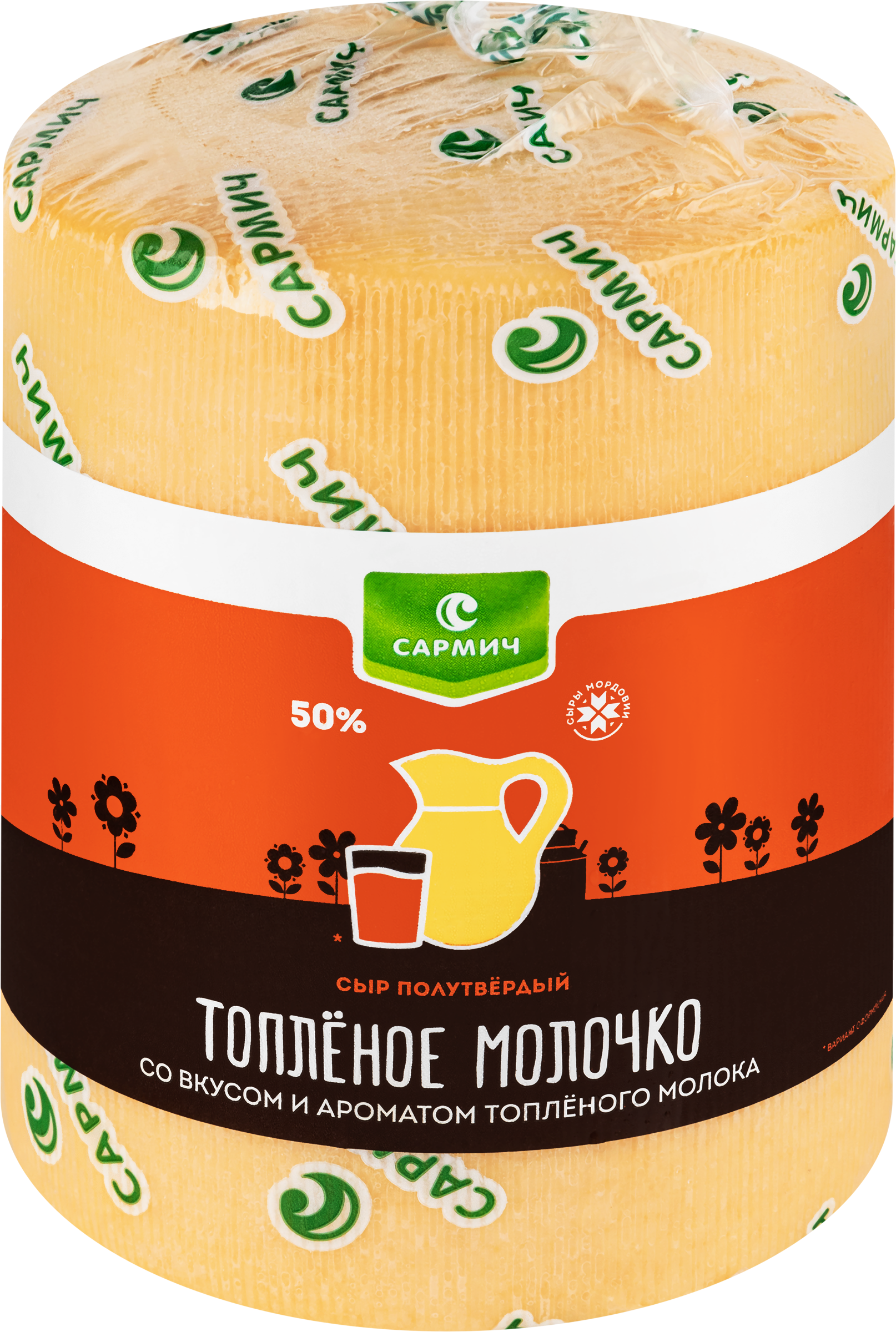 Изображение товара Сыр САРМИЧ Топленое молочко 50%, без змж, весовой