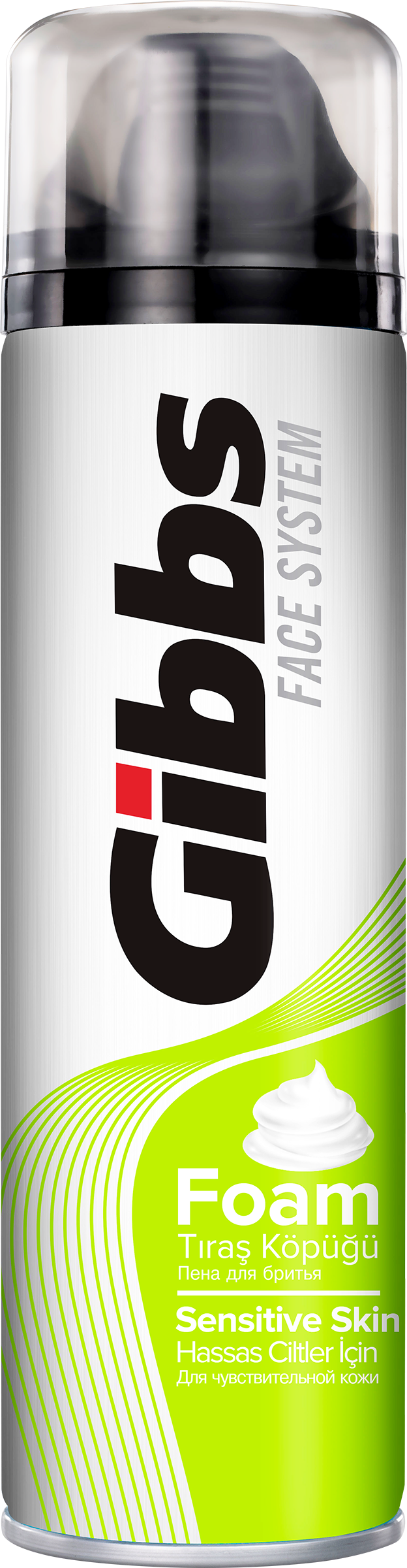 Изображение товара Пена для бритья GIBBS Sensitive 200мл для чувствительной кожи мужчин