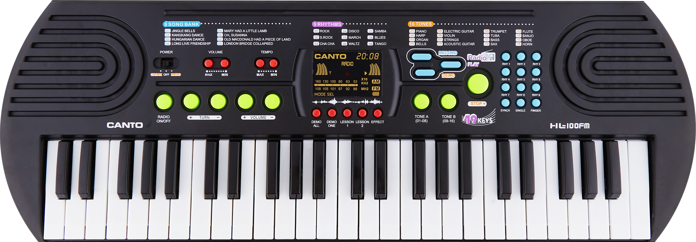 Изображение товара Игровой набор BIGGA Синтезатор с микрофоном для детей 3+ черный