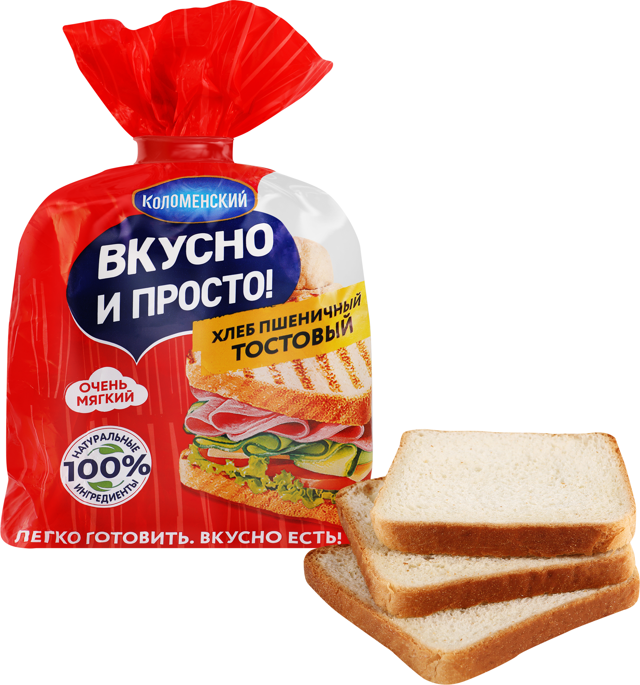 Изображение товара Хлеб пшеничный КОЛОМЕНСКОЕ Тостовый, 320г