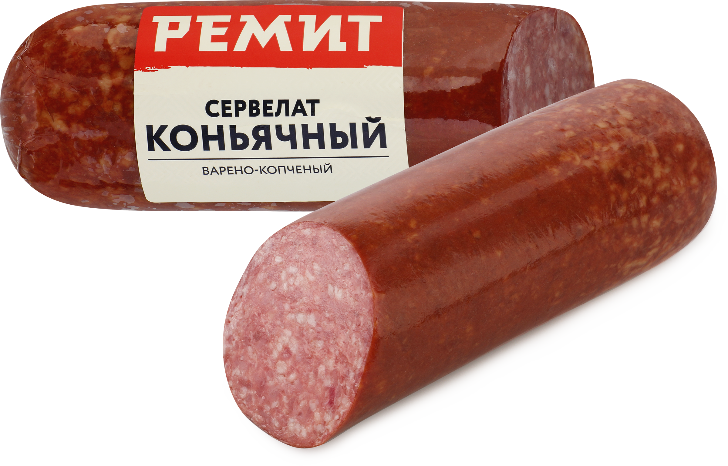 Изображение товара Колбаса копчено-вареная РЕМИТ Сервелат Коньячный весовая