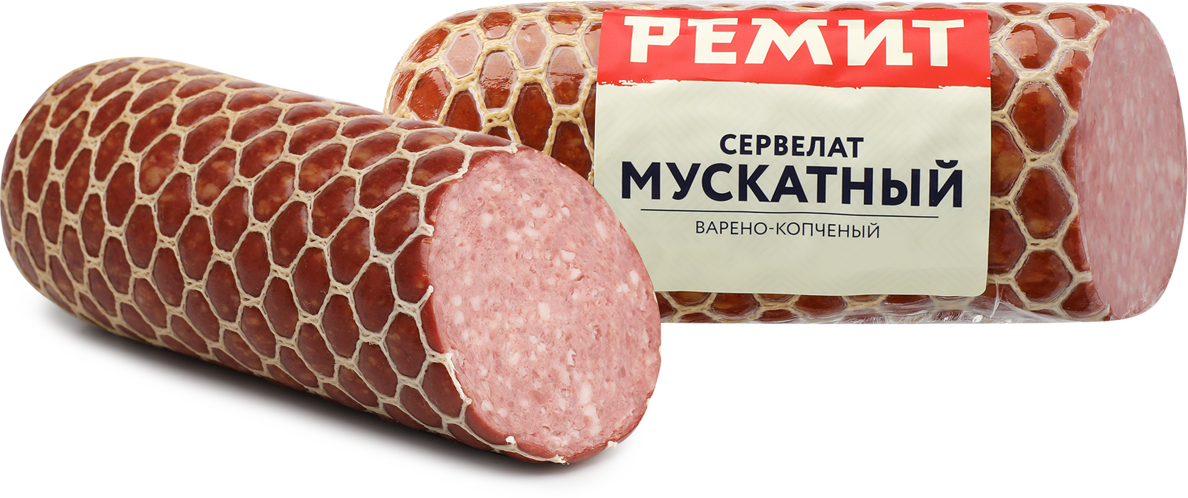 Изображение товара Колбаса копчено-вареная РЕМИТ Сервелат Мускатный весовая