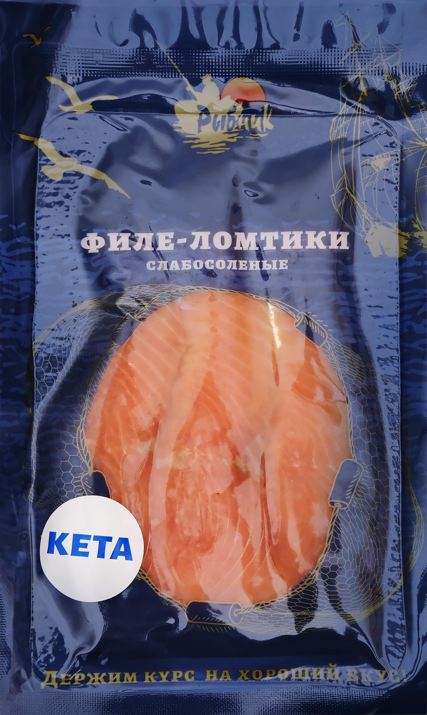 Изображение товара Кета слабосоленая РЫБНИК ломтики 100г - вкусная и полезная рыба для любого стола