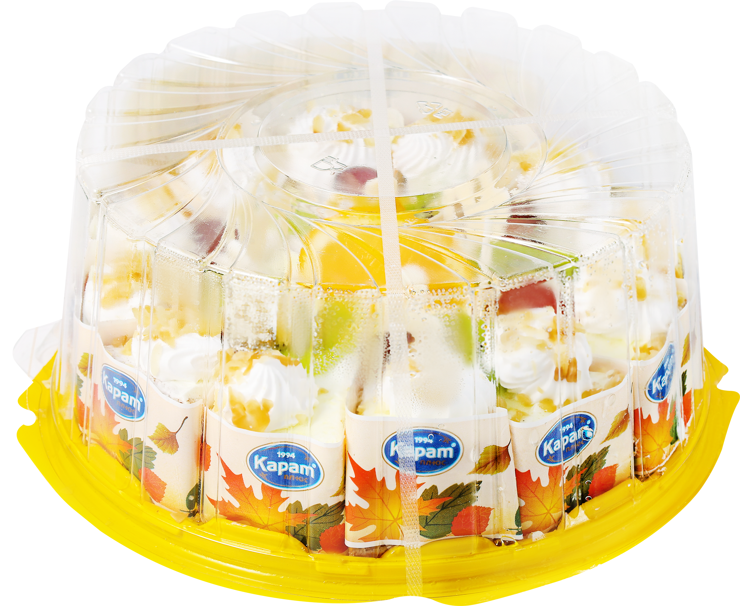 Изображение товара Торт бисквитный КАРАТ ПЛЮС Тутти-фрутти, 700г