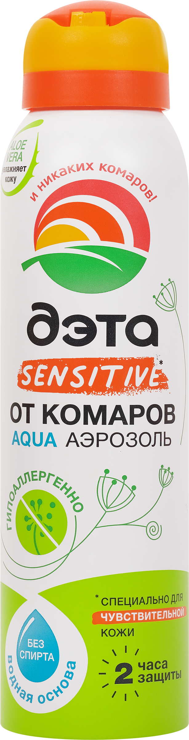 Изображение товара Аэрозоль ДЭТА Aqua для чувствительной кожи 150мл Изображение товара Аэрозоль ДЭТА Aqua для чувствительной кожи 150мл