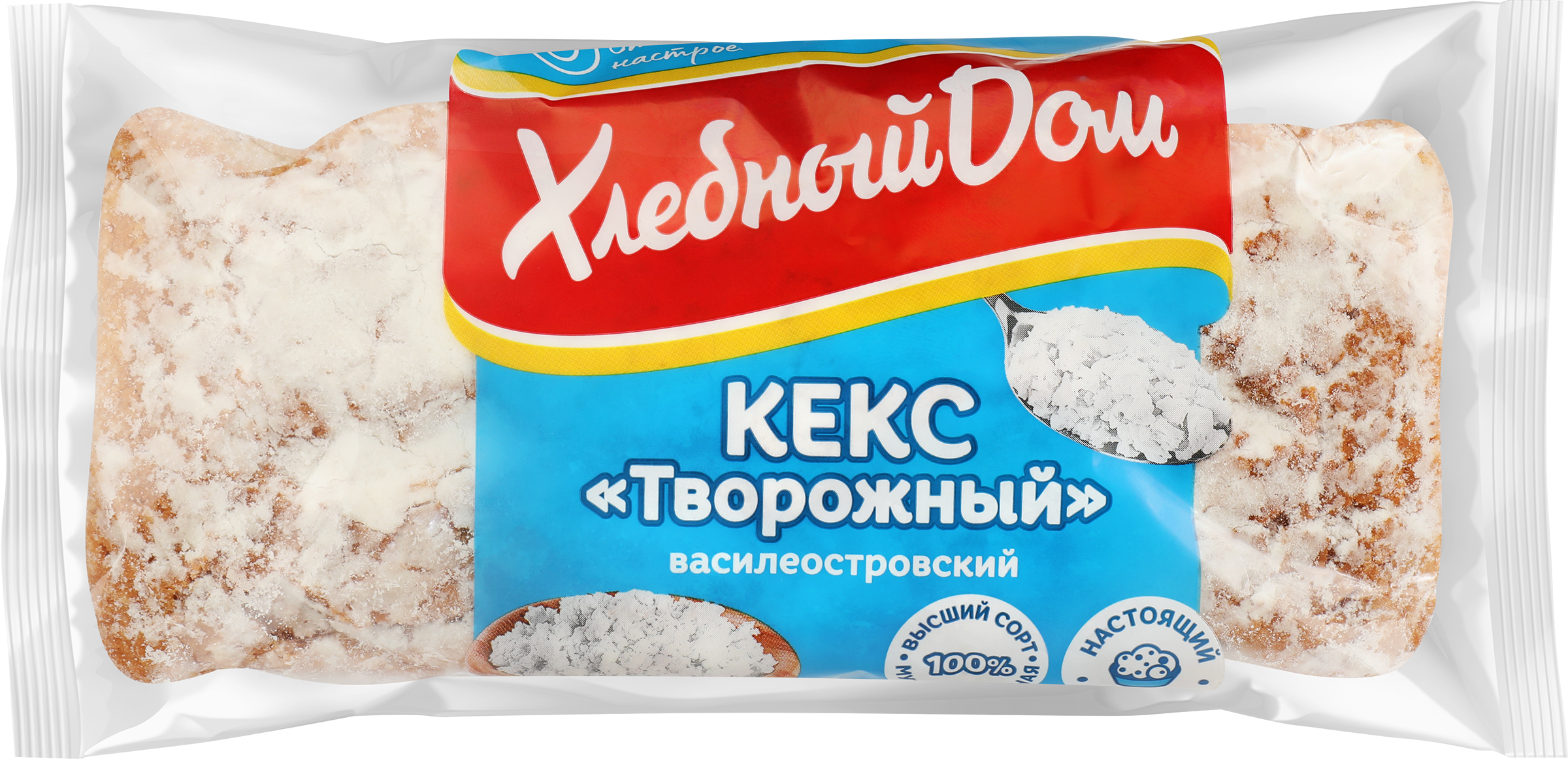Изображение товара Кекс ХЛЕБНЫЙ ДОМ творожный, 400г